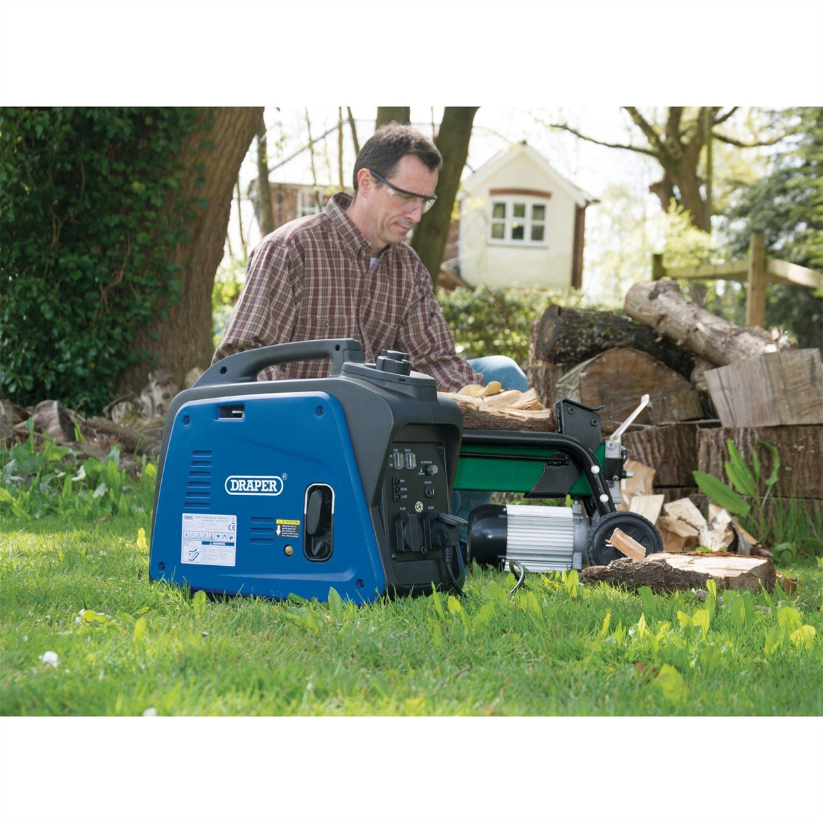Draper Petrol Inverter Generator 1700W 80956  White Rose Tools