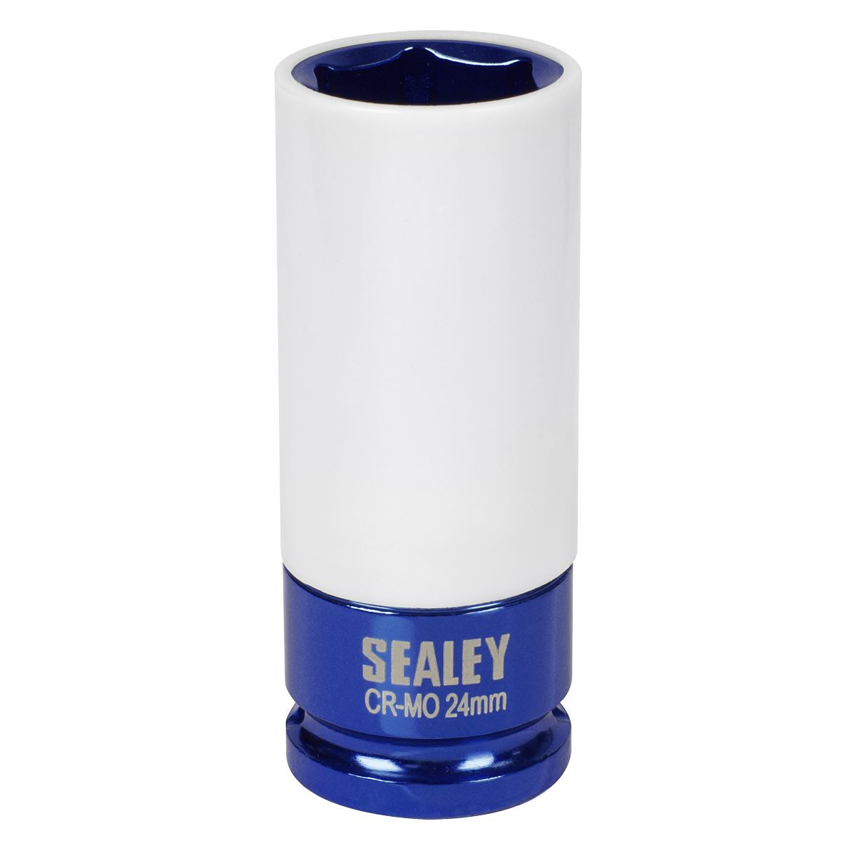 Sealey Alloy Wheel Impact Socket 1/2"Sq Drive 24mm  White Rose Tools