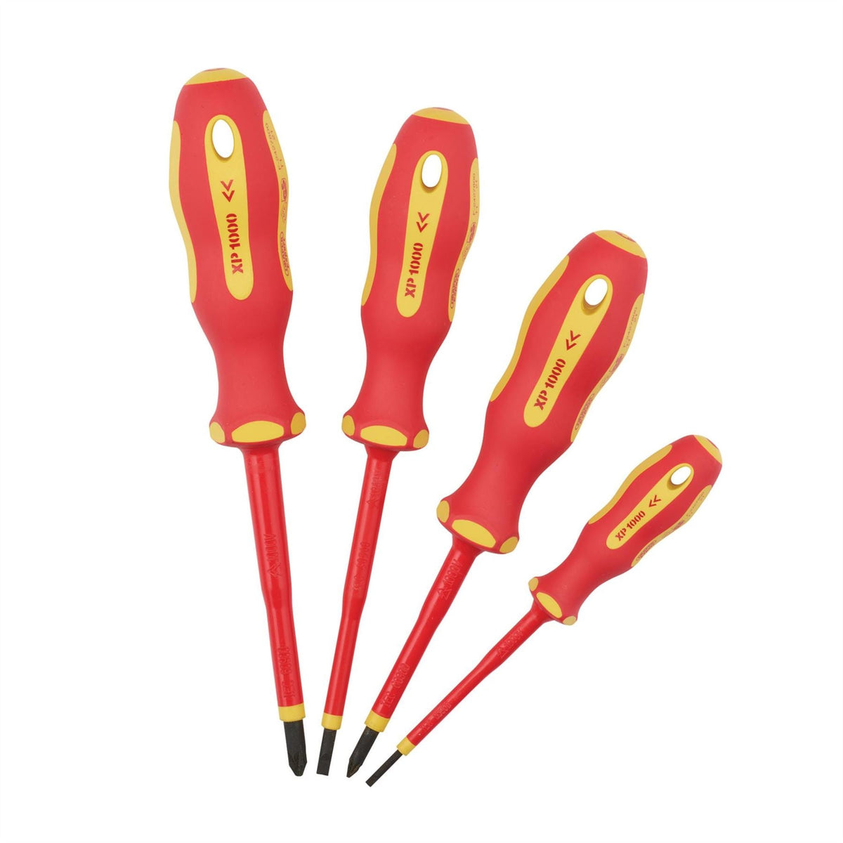 Draper XP1000 VDE Screwdriver Set (4 Piece) 64693  White Rose Tools