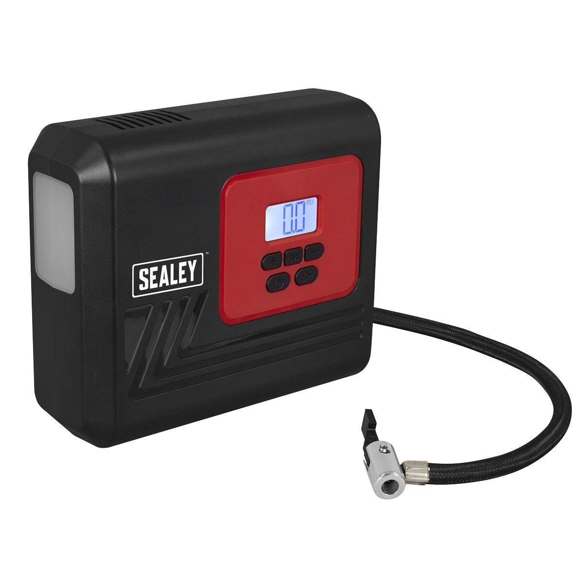 Sealey Tyre Inflator with Worklight 12V  White Rose Tools