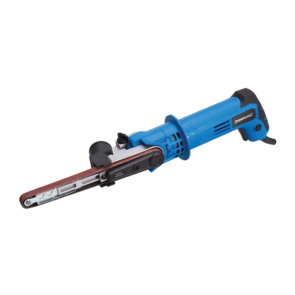 Silverline 260W 13mm Power Belt File Sander File Adjustable Polishing