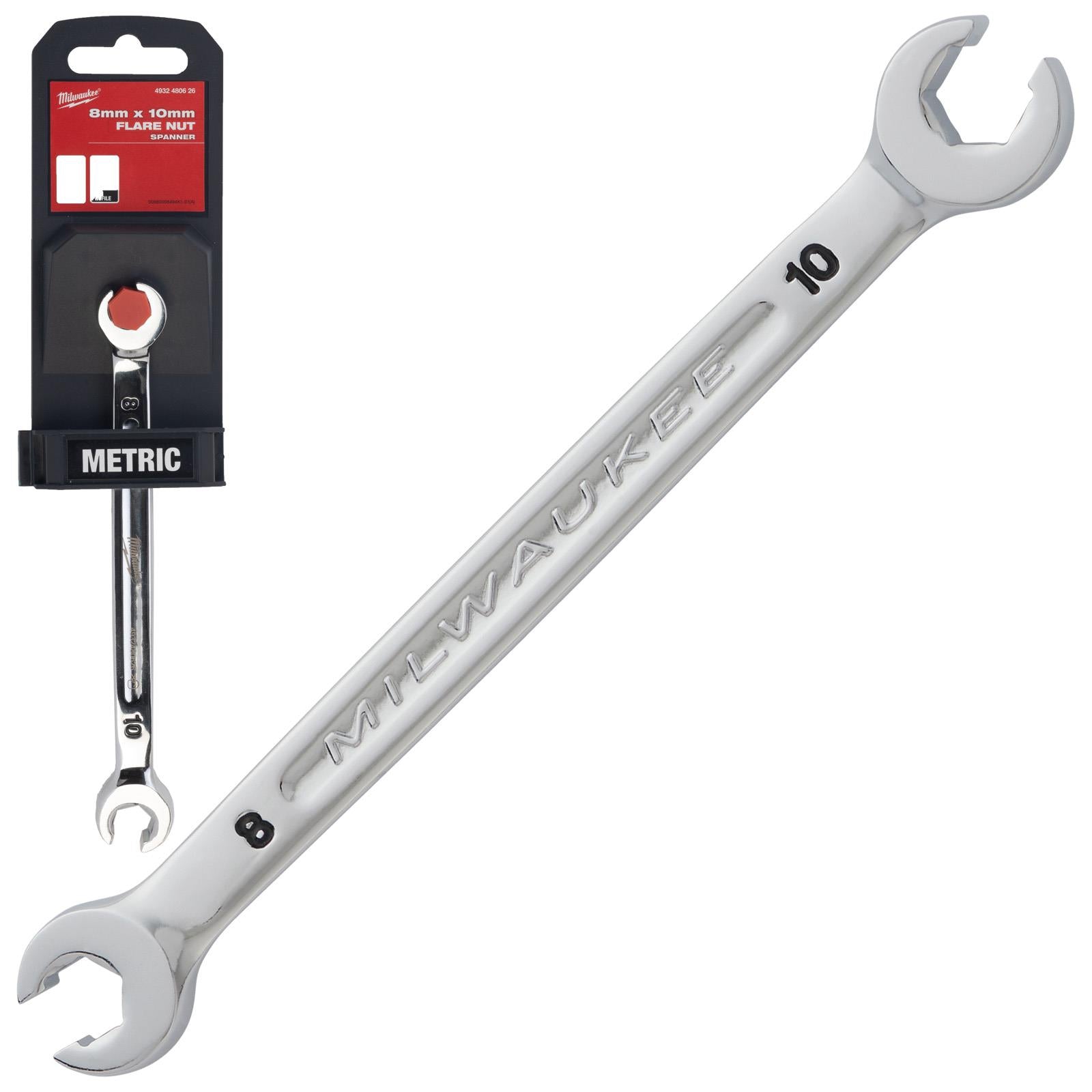 Milwaukee Flare Nut Brake Pipe Spanners Individual - Choose Size