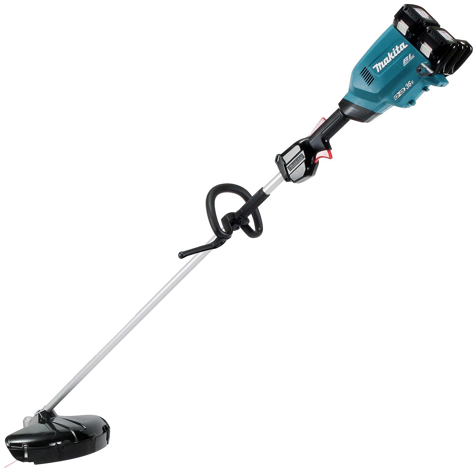 Makita Line Trimmer Strimmer Kit 2 x 18V LXT Brushless Cordless Garden Lawn Strimming 2 x 5Ah Battery and Dual Rapid Charger DUR369LPT2