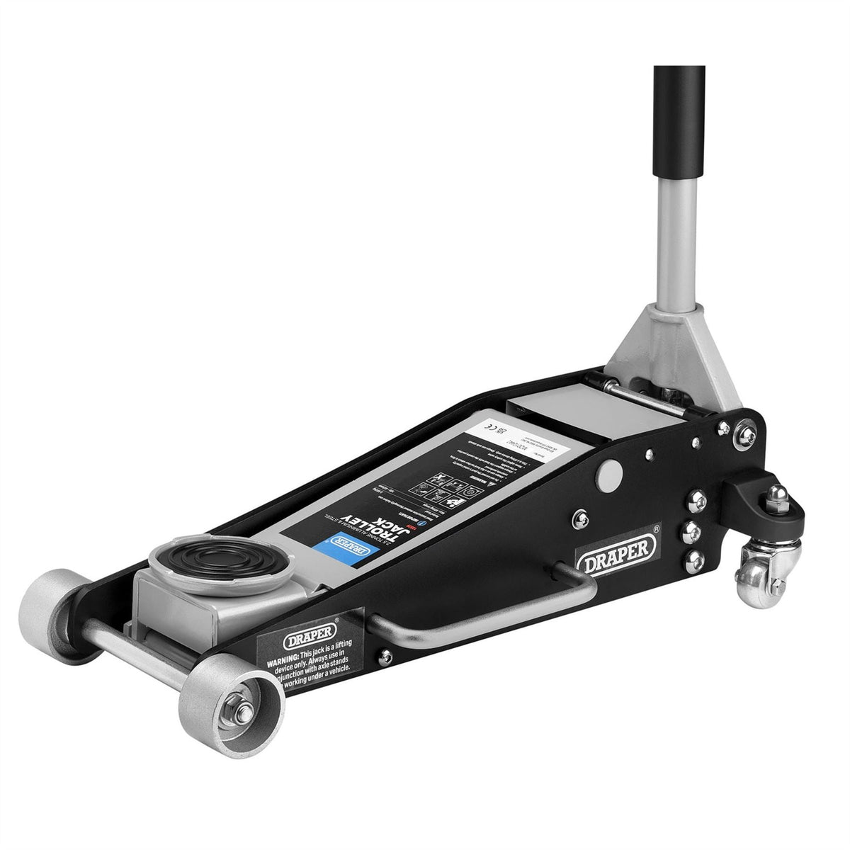 Draper Aluminium and Steel Racing Trolley Jack 2.5 Tonne 13929  White Rose Tools