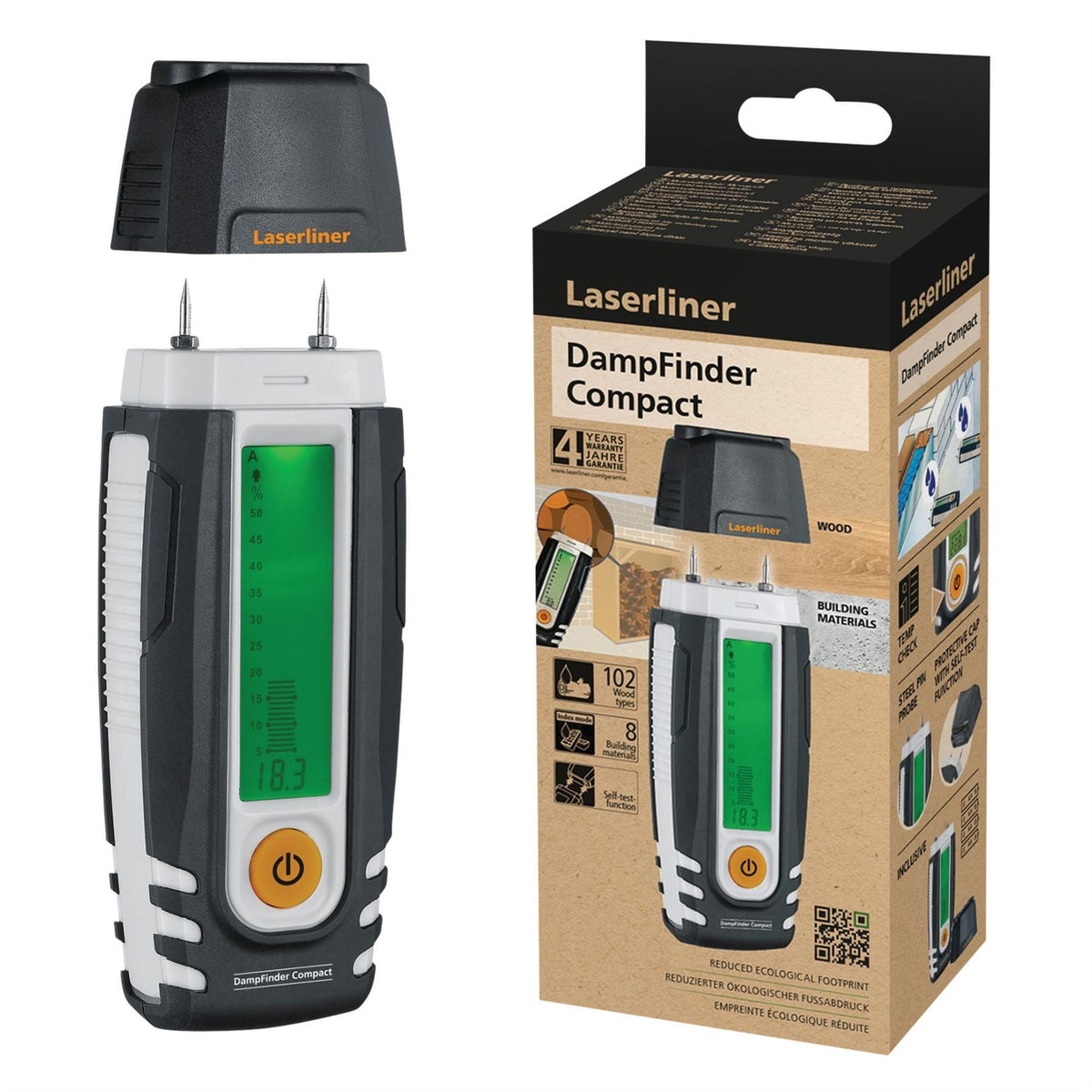 Laserliner 082.015E DampFinder Compact Material Moisture Measuring Device 31905  White Rose Tools