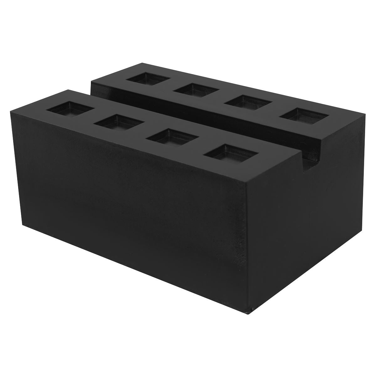 Sealey Slotted Rubber Support Block for Viking Jacking Beams 80mm 