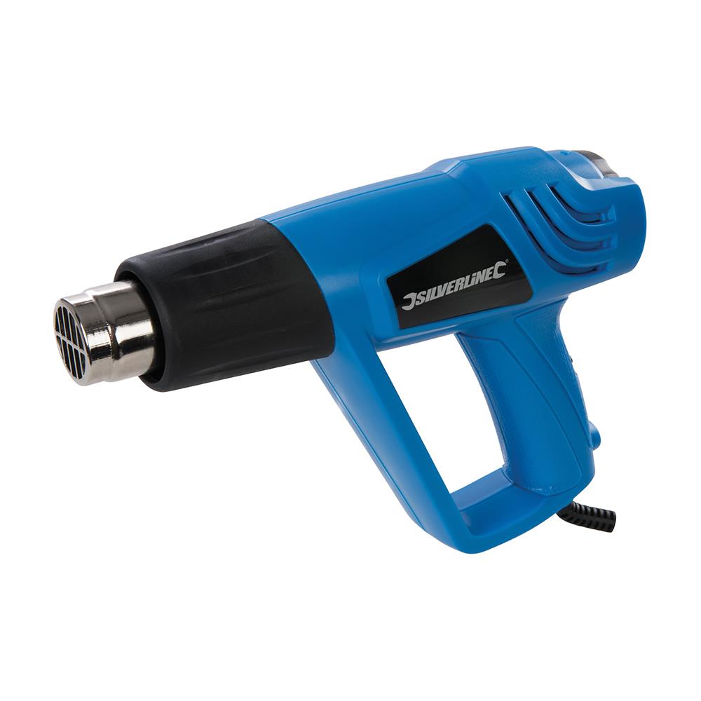 Silverline 2000w Silverstorm Hot Air Gun Wallpaper Paint Stripper 4 Nozzle