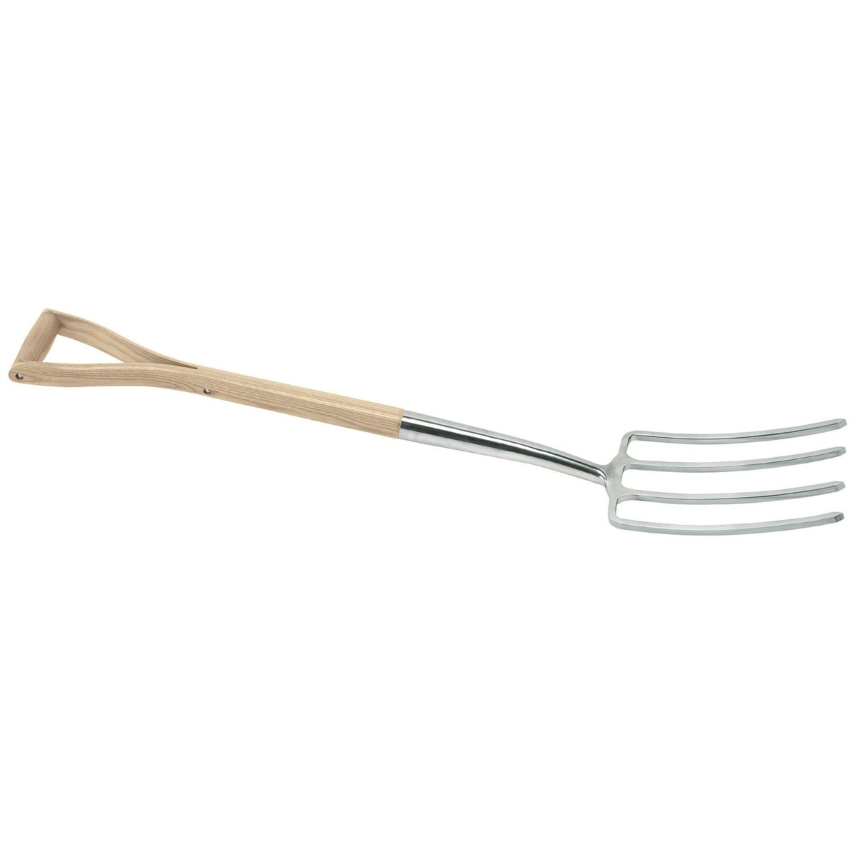 Draper Heritage Stainless Steel Digging Fork with Ash Handle 99013  White Rose Tools