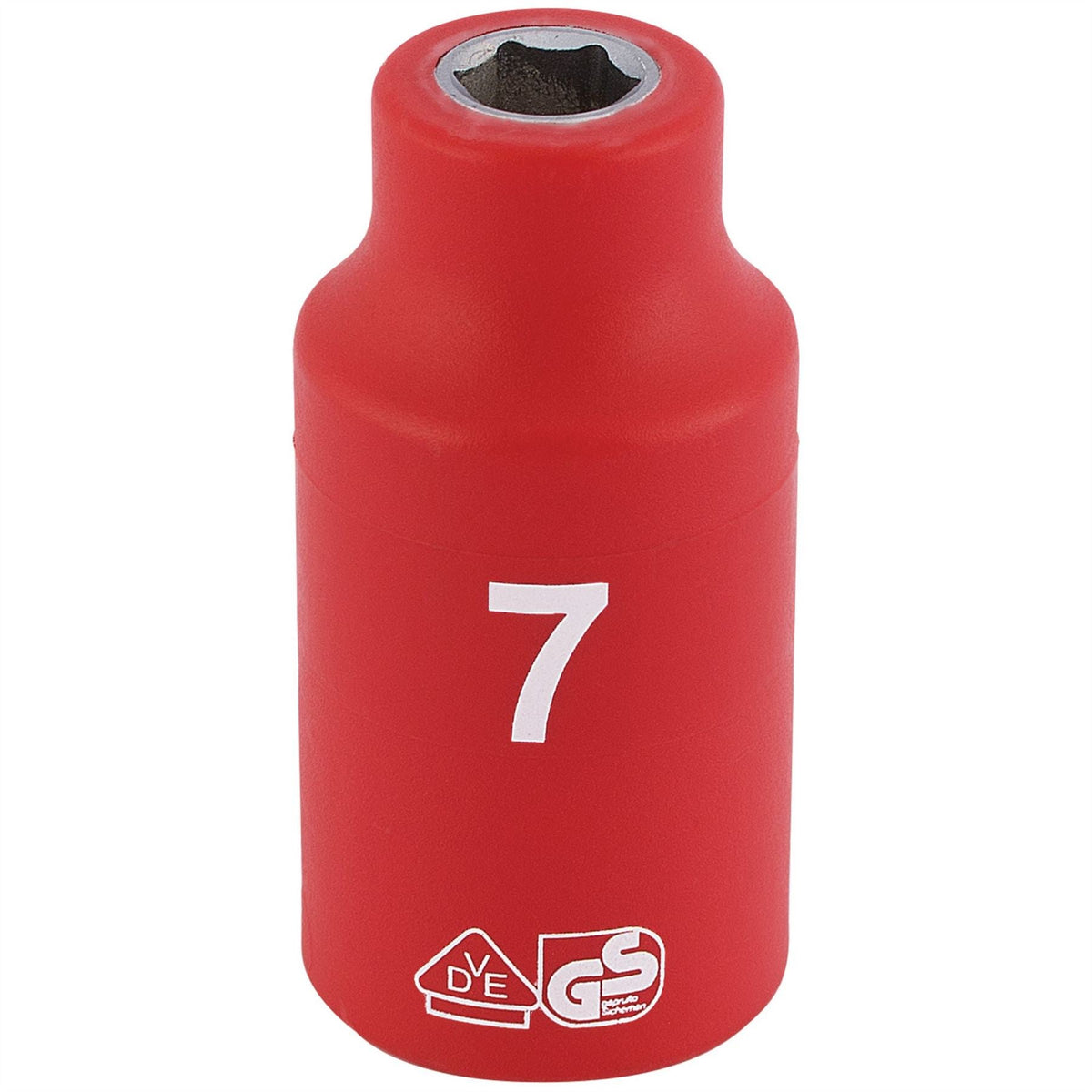 Draper Expert Fully Insulated VDE Socket 3/8" Sq. Dr. 7mm 31500  White Rose Tools