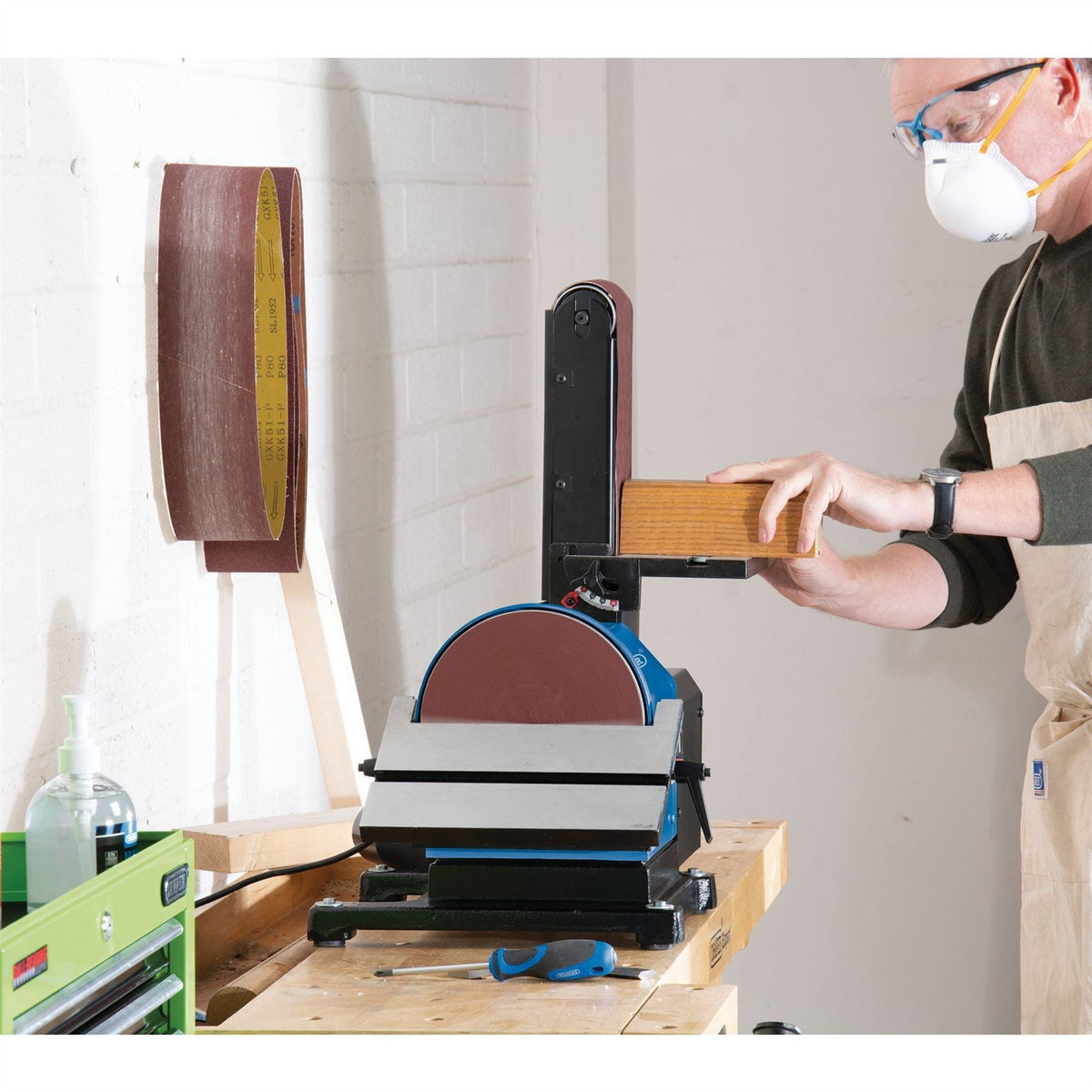 Draper 230V Disc Sander 500W 200mm 98525  White Rose Tools