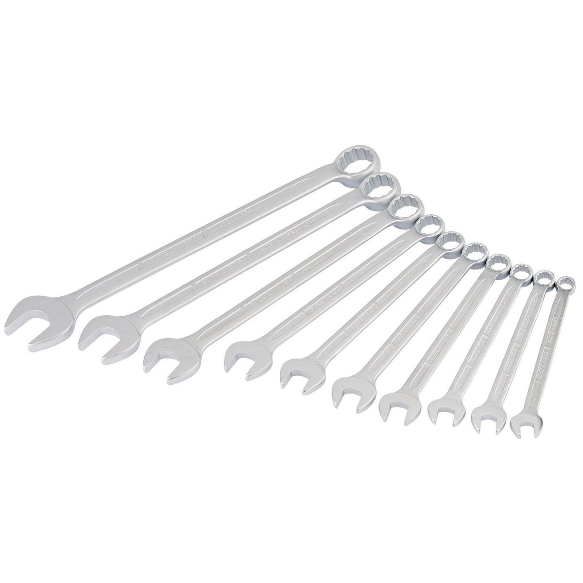 Elora Long Metric Combination Spanner Set (10 Piece) 03082  White Rose Tools