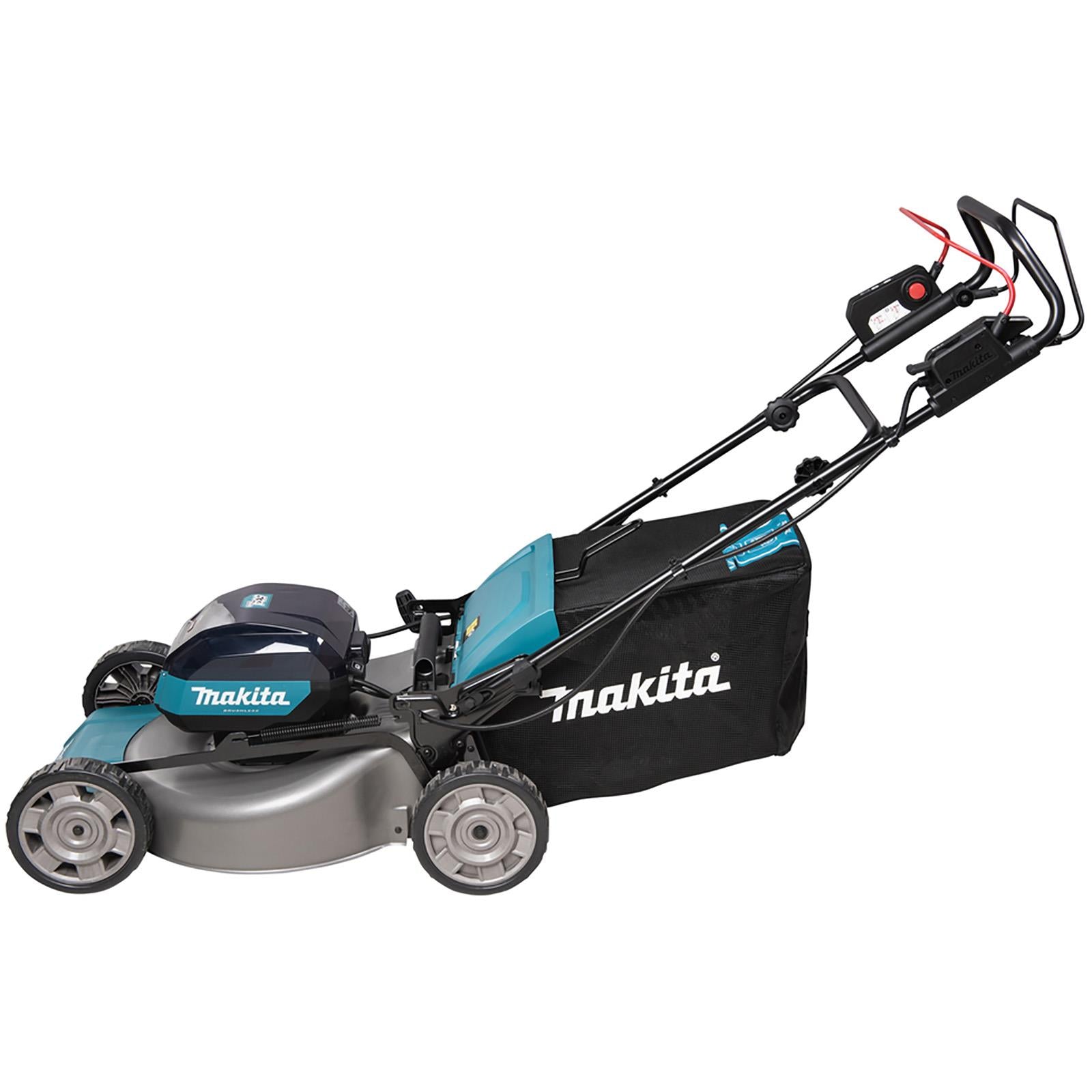 Makita 53cm Lawn Mower 40V Max XGT Li-ion Cordless Garden Grass Outdoor 2 x 5Ah Battery and Dual Fast Charger LM002GT204