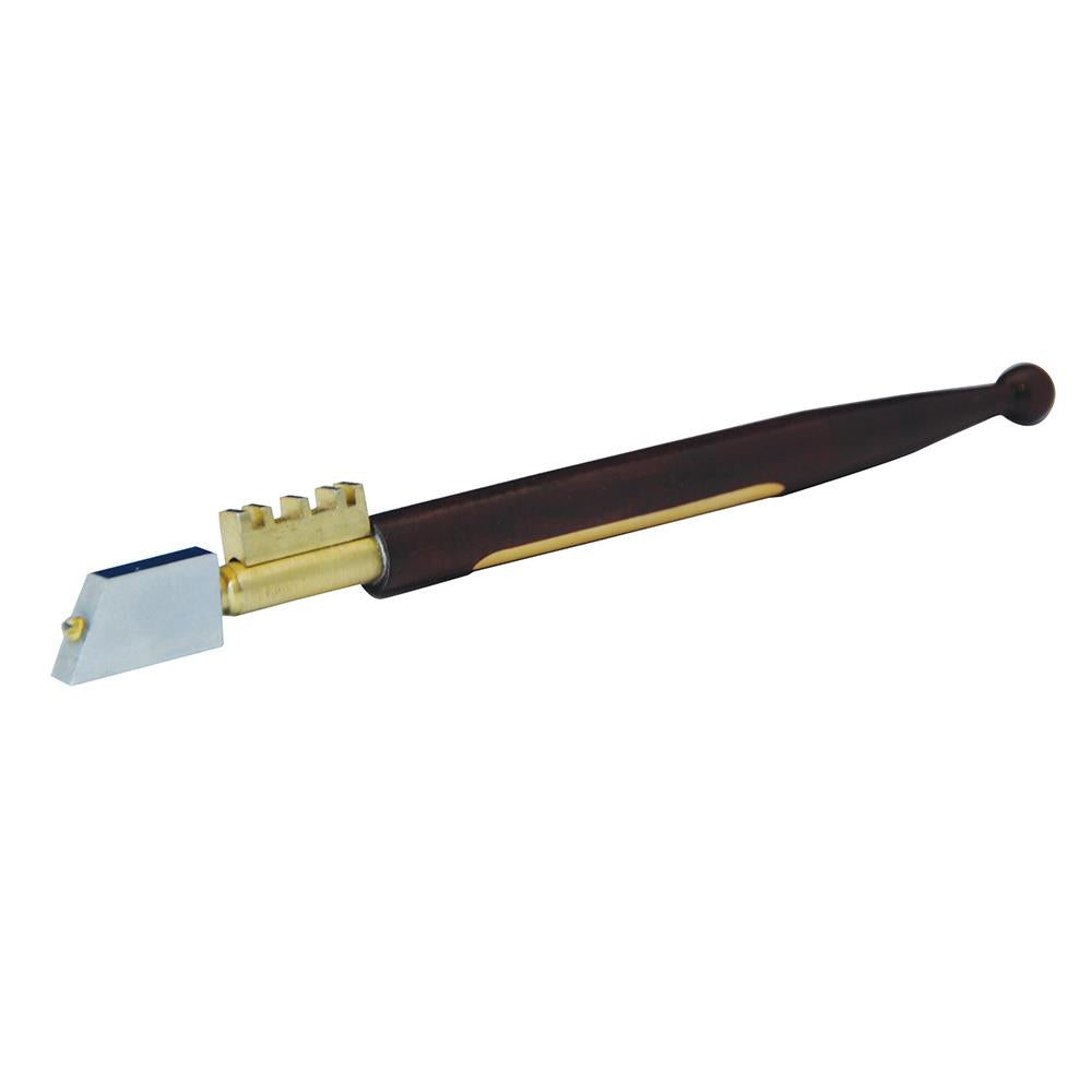 Silverline 2-8mm Diamond Tipped Glass Cutter Brass Breaking Teeth