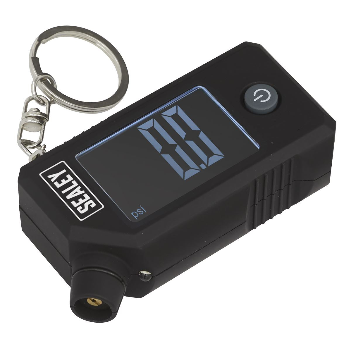 Sealey Digital Tyre Pressure and Tread Depth Gauge with LED Display on Keychain