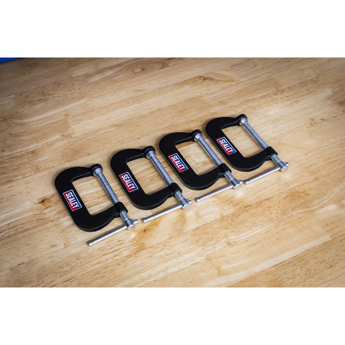 Sealey Junior C-Clamp 4pc Set - 51mm x 32mm