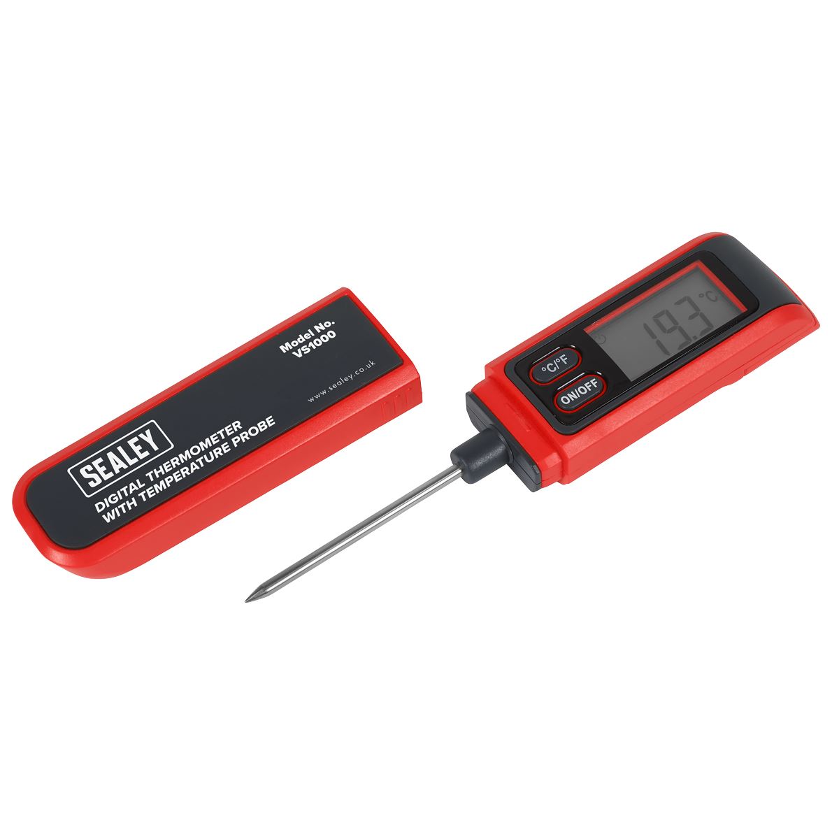 Sealey Digital Thermometer with Temperature Probe