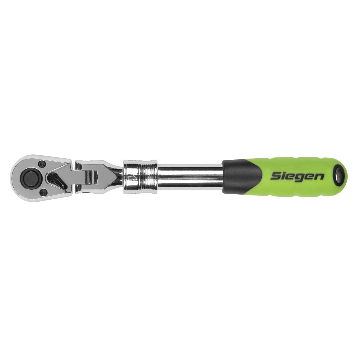 Siegen by Sealey Siegen Extendable Flexi-Head Ratchet Wrench 3/8"Sq Drive  White Rose Tools