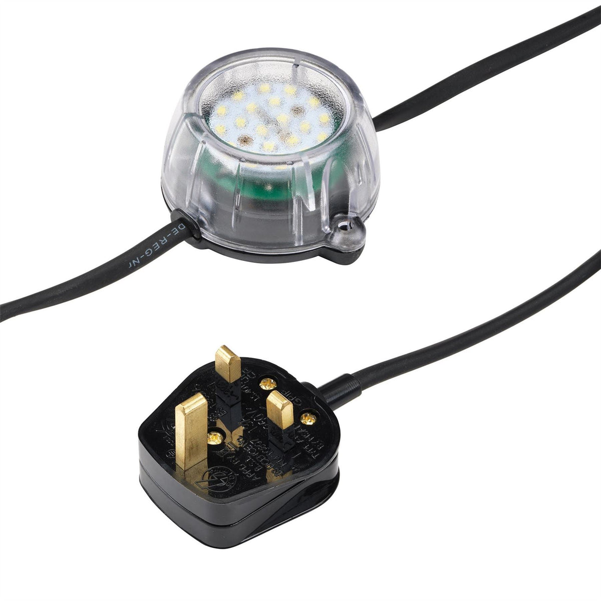 Defender E89353 230V 50W Heavy Duty LED Encapsulated Festoon String Lights 22m 34750  White Rose Tools