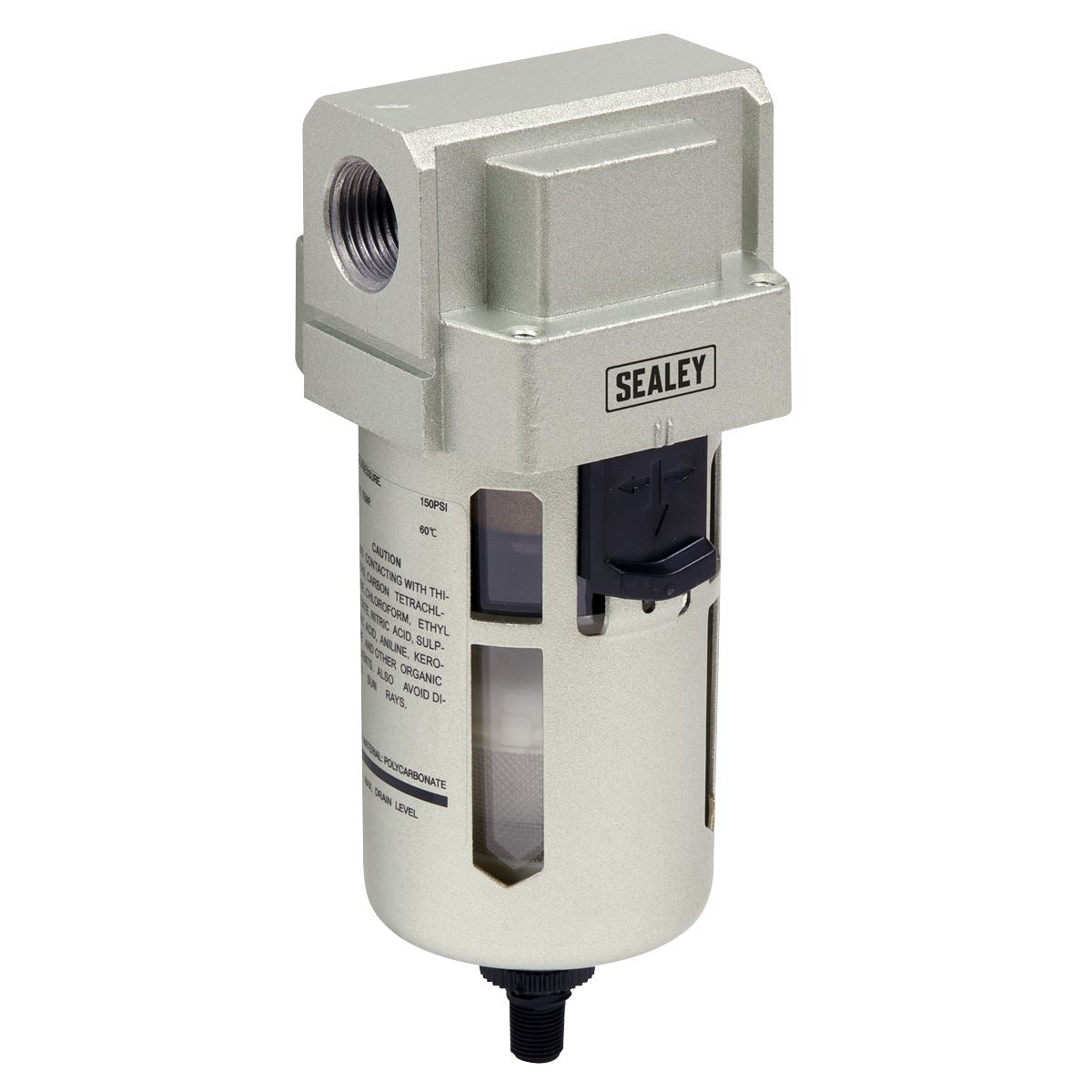 Sealey Air Filter Auto Drain Max Airflow 140cfm 