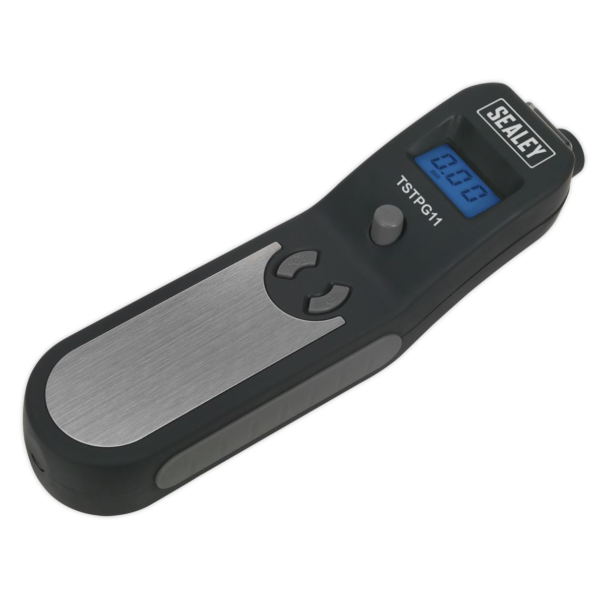 Sealey Digital Tyre Pressure and Tread Depth Gauge Work Light 0-20mm LED Display 