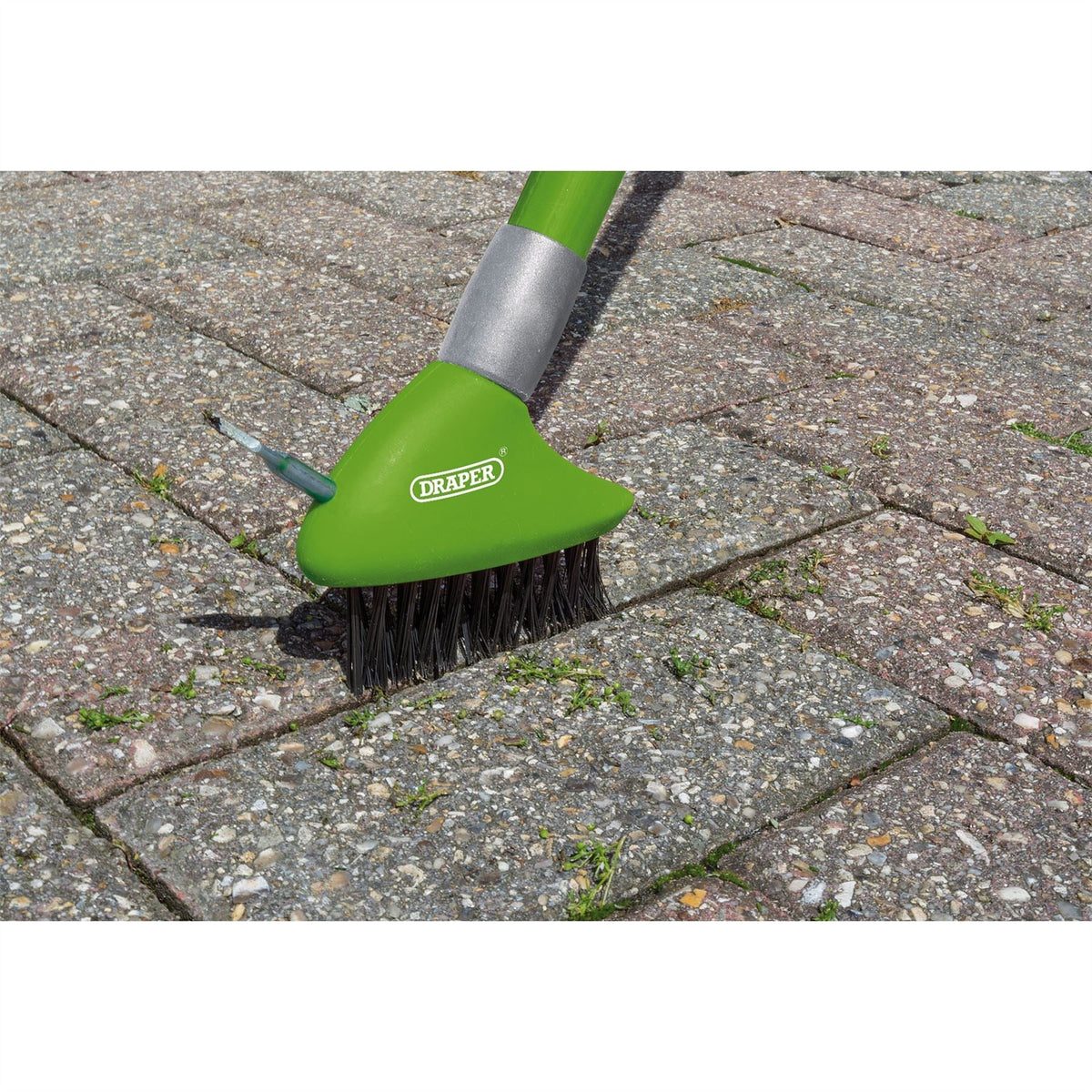 Draper Paving Brush Set with Twin Heads and Telescopic Handle 58683  White Rose Tools