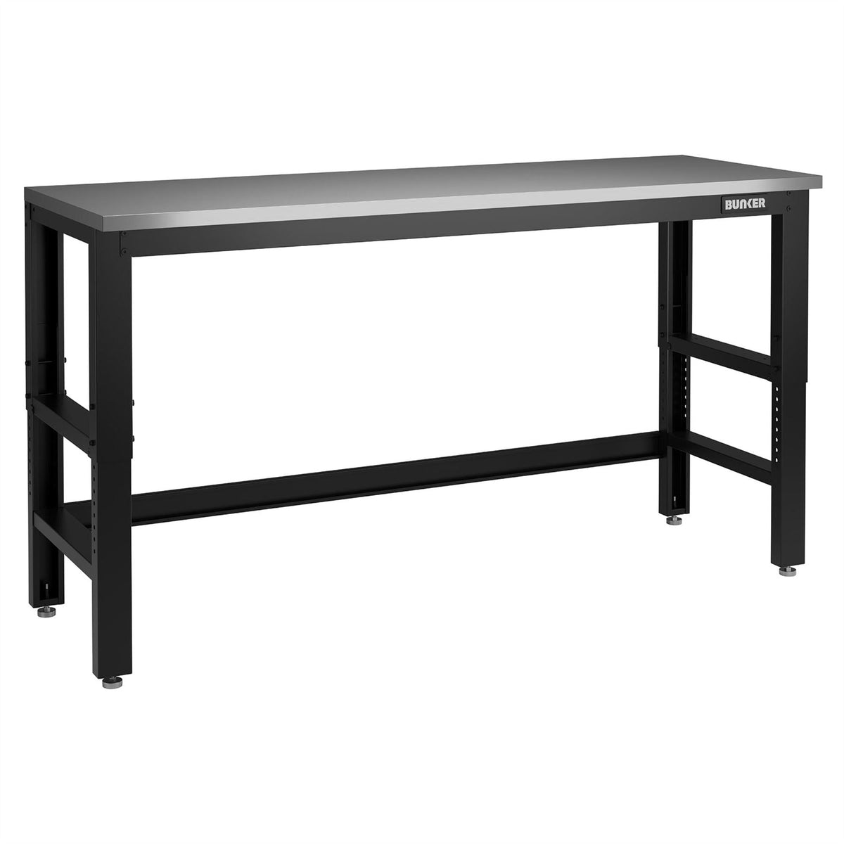 BUNKER Workbench with Stainless Steel Worktop 1830mm 27456  White Rose Tools