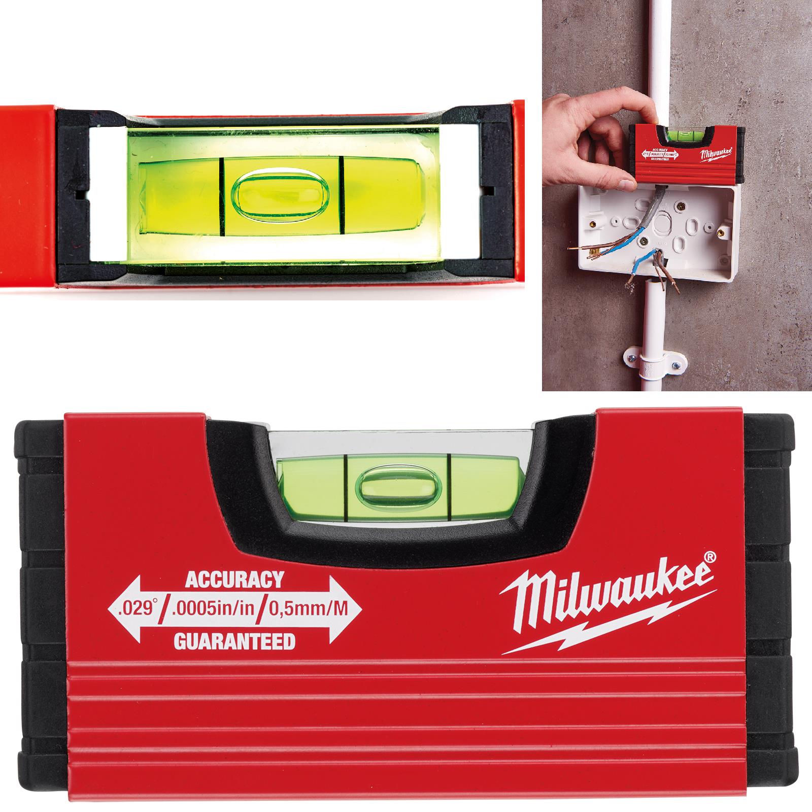 Milwaukee Mini Box Spirit Level Aluminium 10 cm 