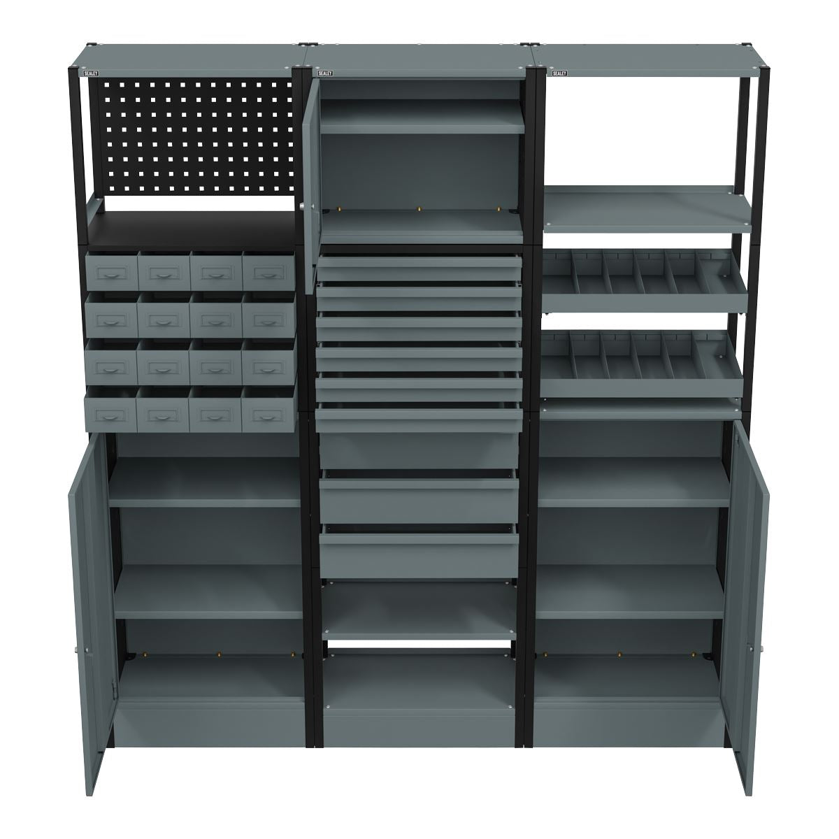 Sealey Modular Racking System Combo 1.74m  White Rose Tools