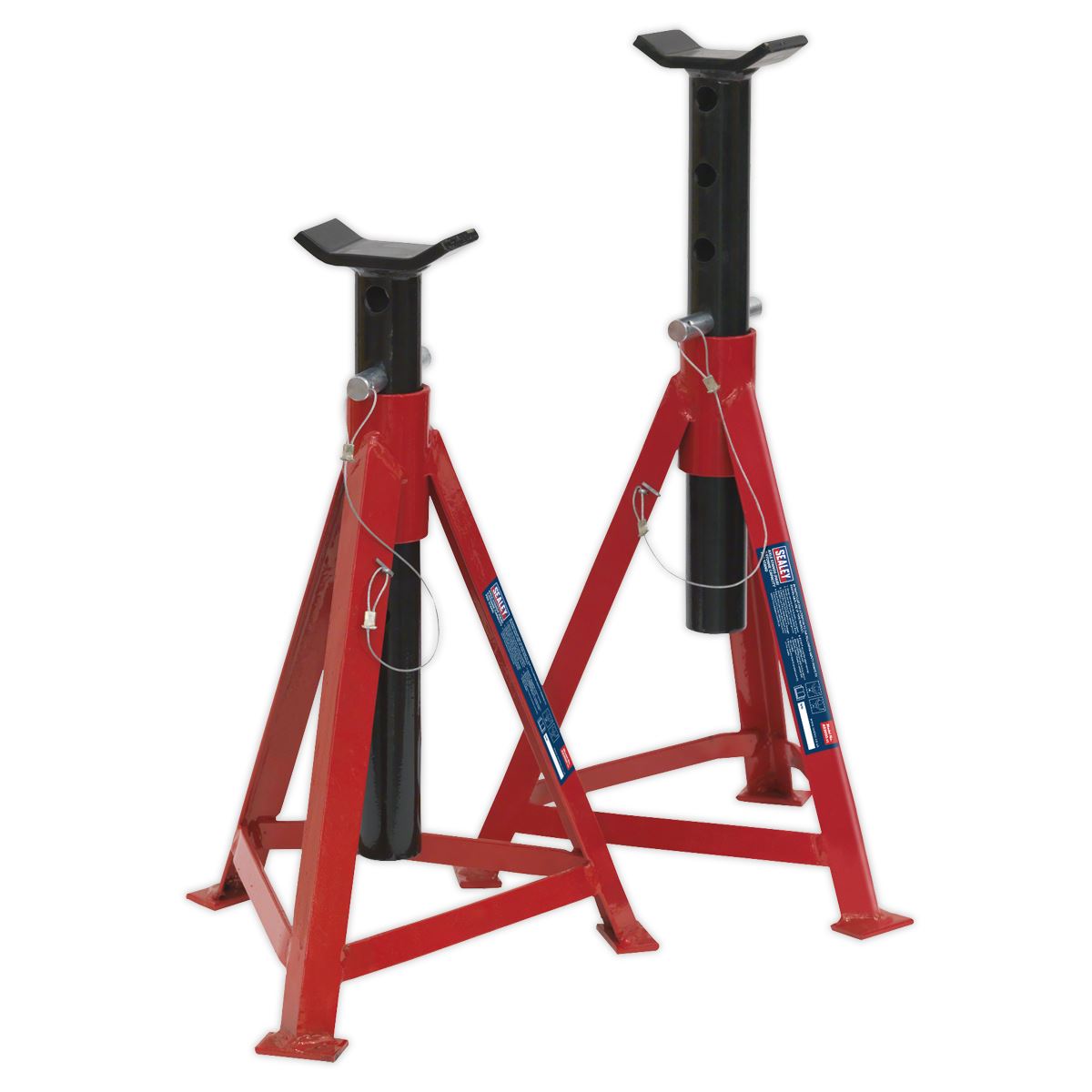 Sealey Premier Axle Stands (Pair) 2.5 Tonne Capacity per Stand Medium Height 