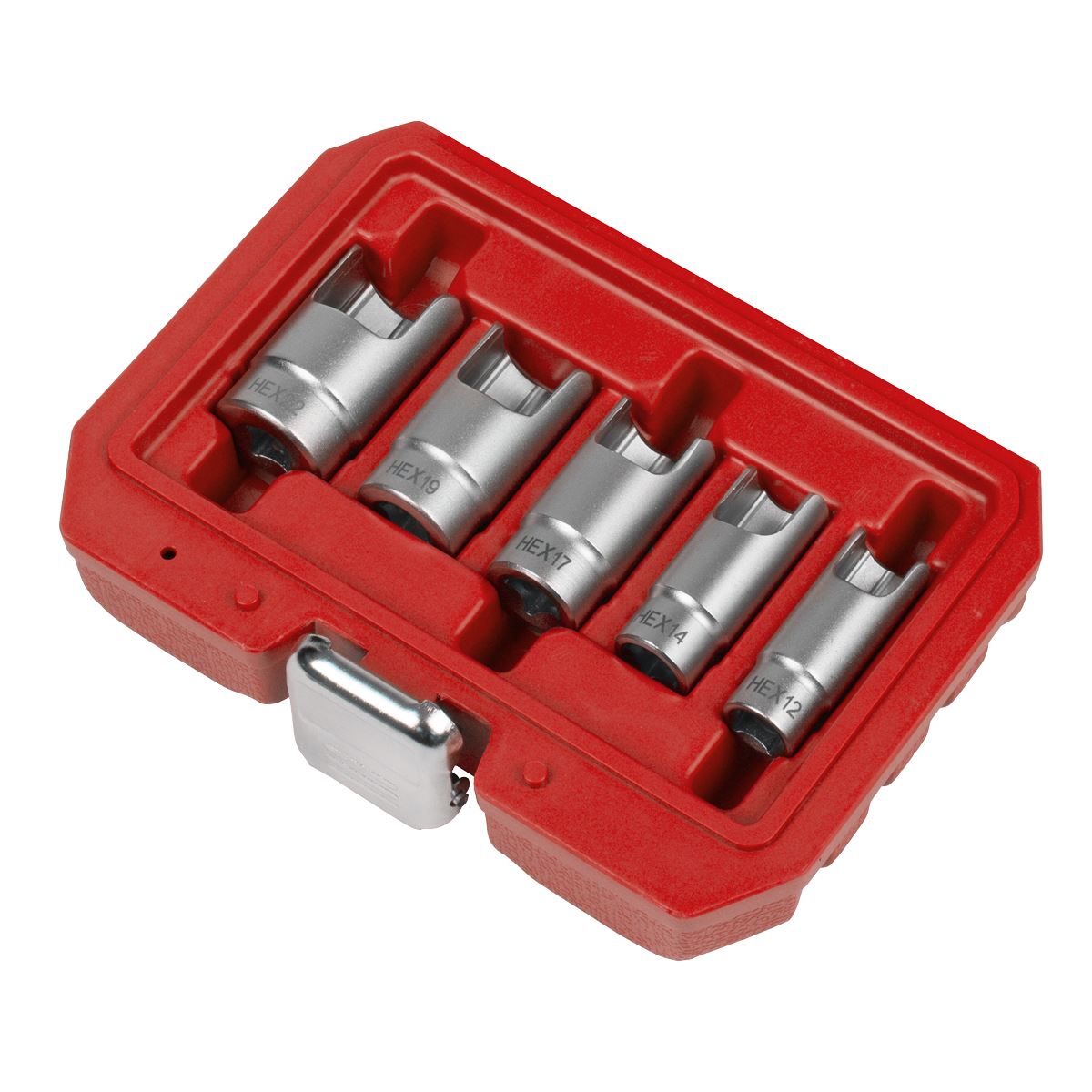 Sealey Elbow Connector Socket Set 3/8"Sq Drive 5pc  White Rose Tools