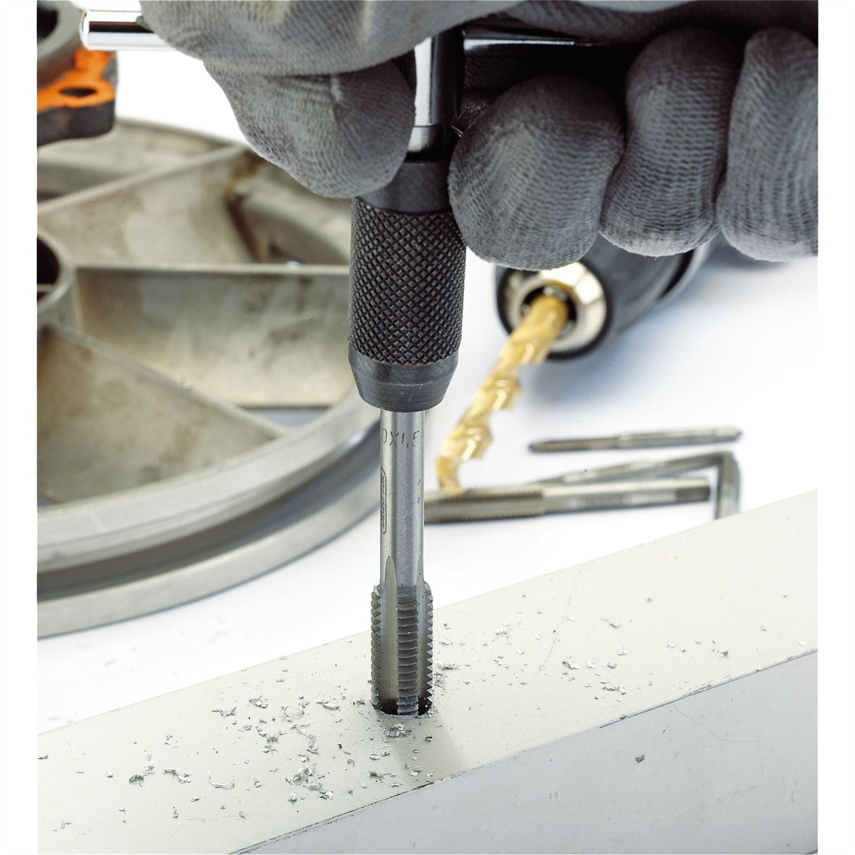 Draper Metric Tap and Holder Set (6 Piece) 79202  White Rose Tools