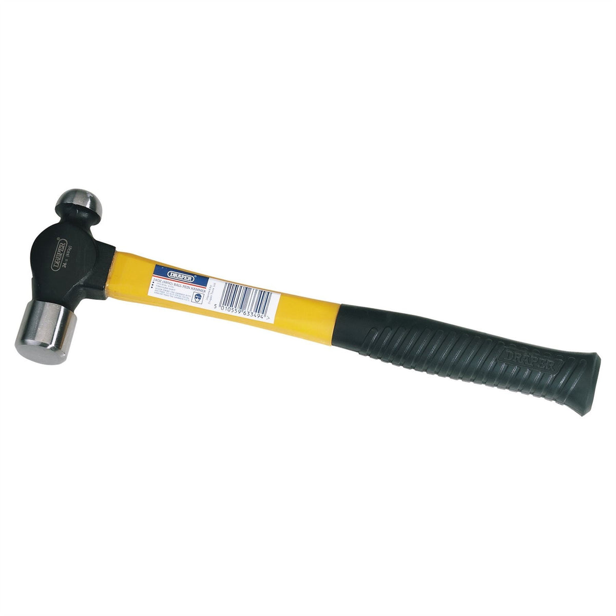 Draper Expert Ball Pein Hammer with Fibreglass Shaft 680g/24oz 63349  White Rose Tools