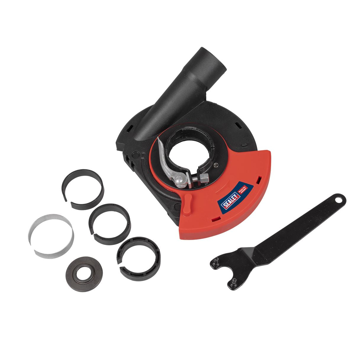 Sealey Adjustable Angle Grinder Dust Shroud  White Rose Tools