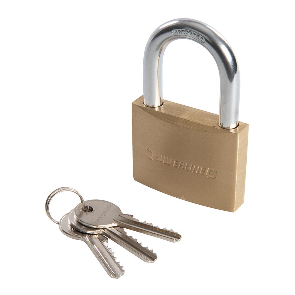 Silverline Brass Padlock 60mm MSS05