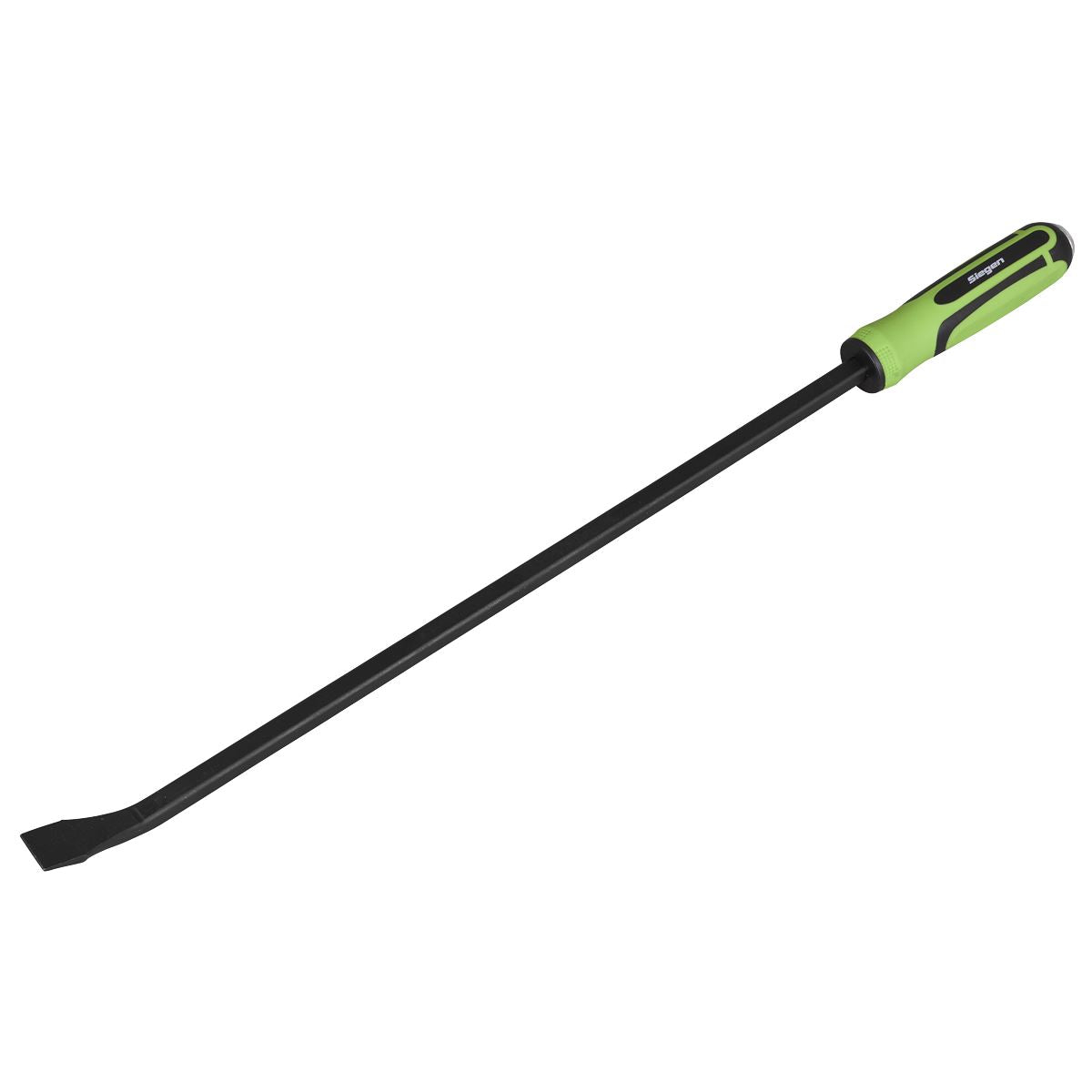 Siegen 4 Piece Heavy Duty Angled Pry Bar Set with Hammer Cap Wrecking Crowbar 