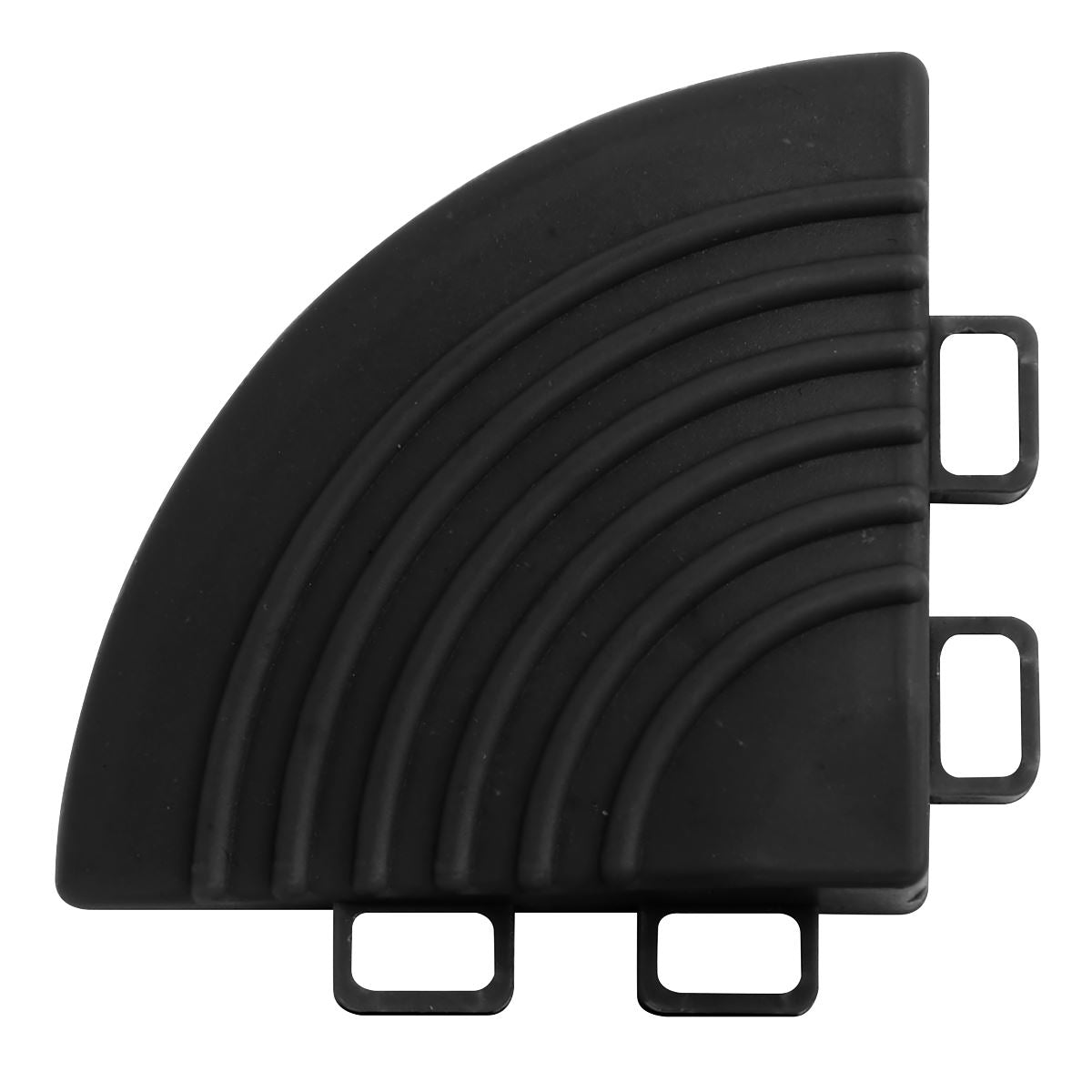 Sealey Polypropylene Floor Tile Corners 60 x 60mm Black - Pack of 4