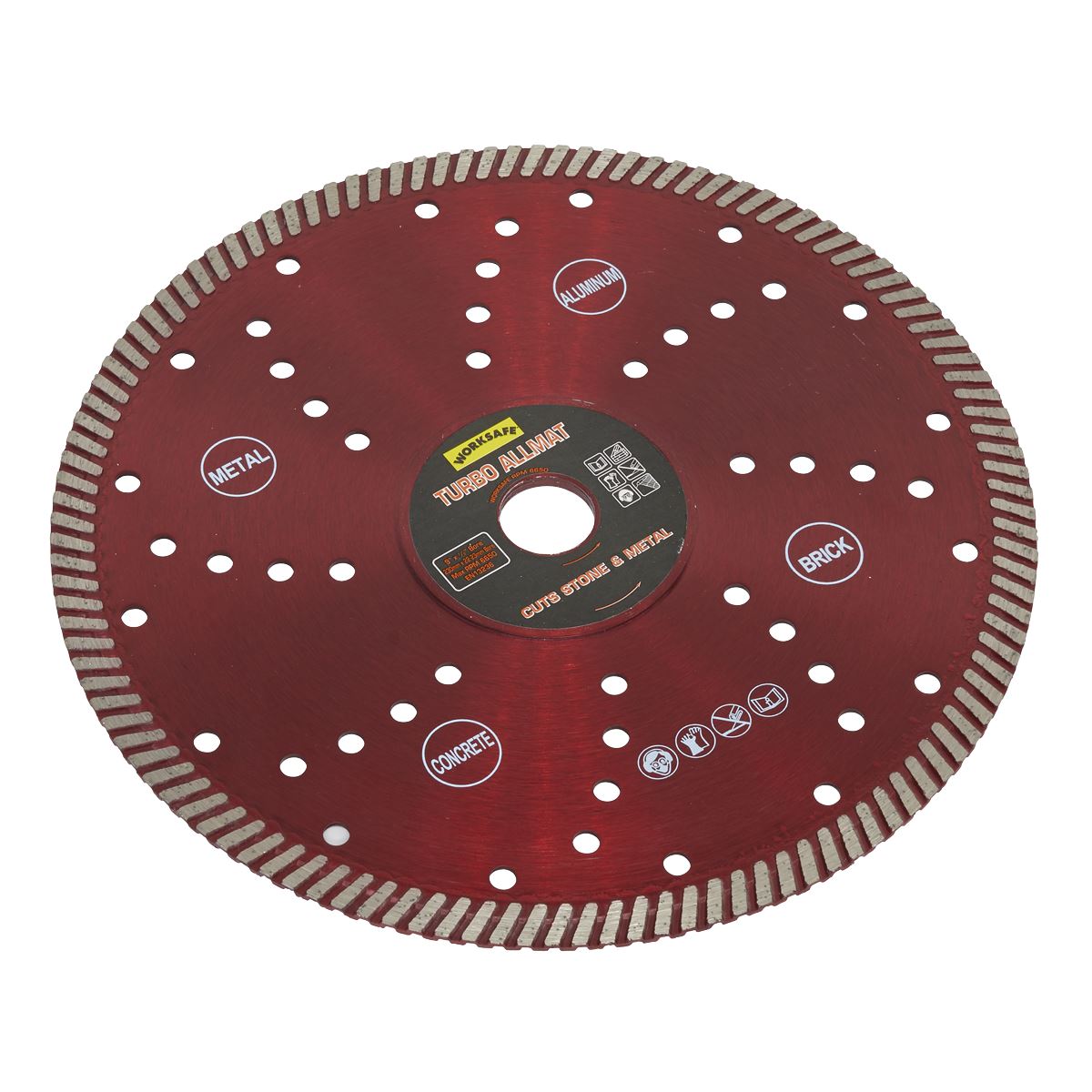 Worksafe by Sealey Turbo Allmat Diamond Blade Ø230 x Ø22mm