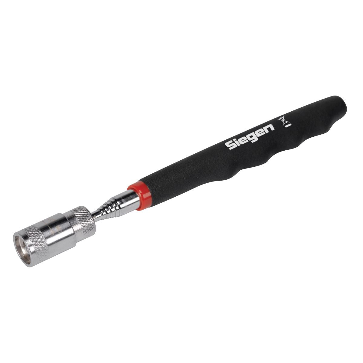 Siegen by Sealey Heavy-Duty Magnetic Pick-Up Tool with LED 3.6kg Capacity Display Box of 16 