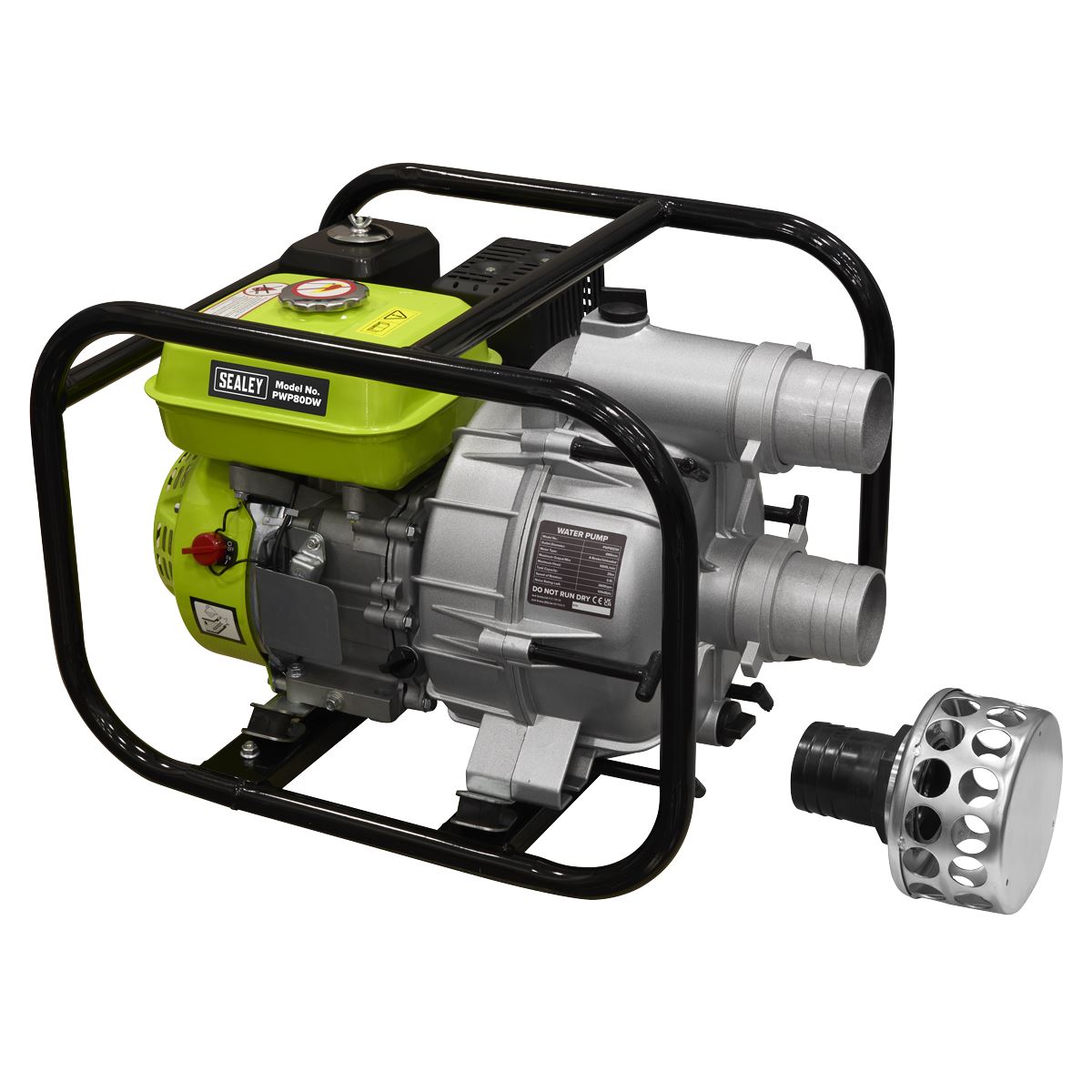 Sealey Petrol Powered Dirty Water Pump 80mm 6.15hp 4-Stroke Engine  White Rose Tools