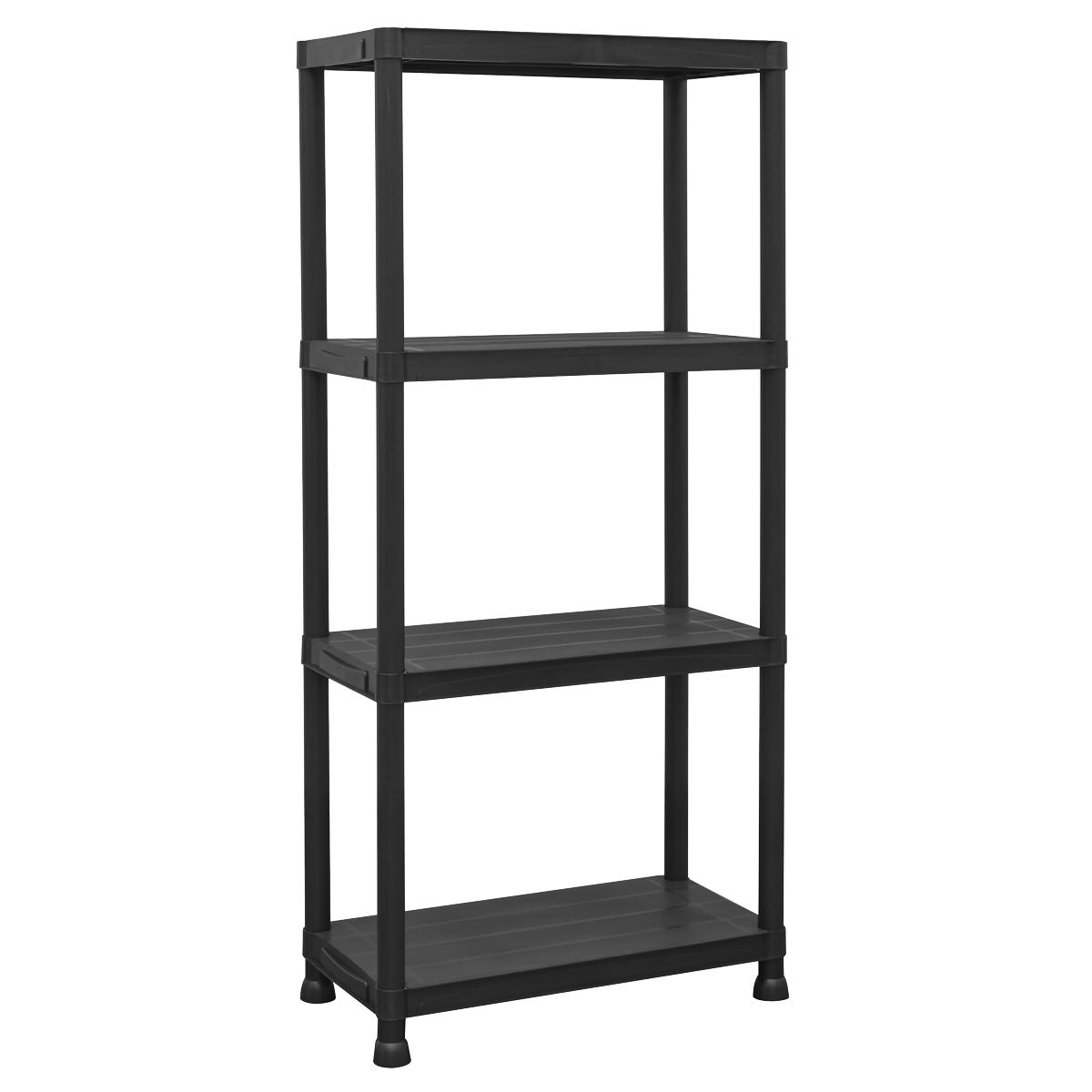 Sealey Plastic Racking Unit with 4 Shelves 25kg Capacity Per Level