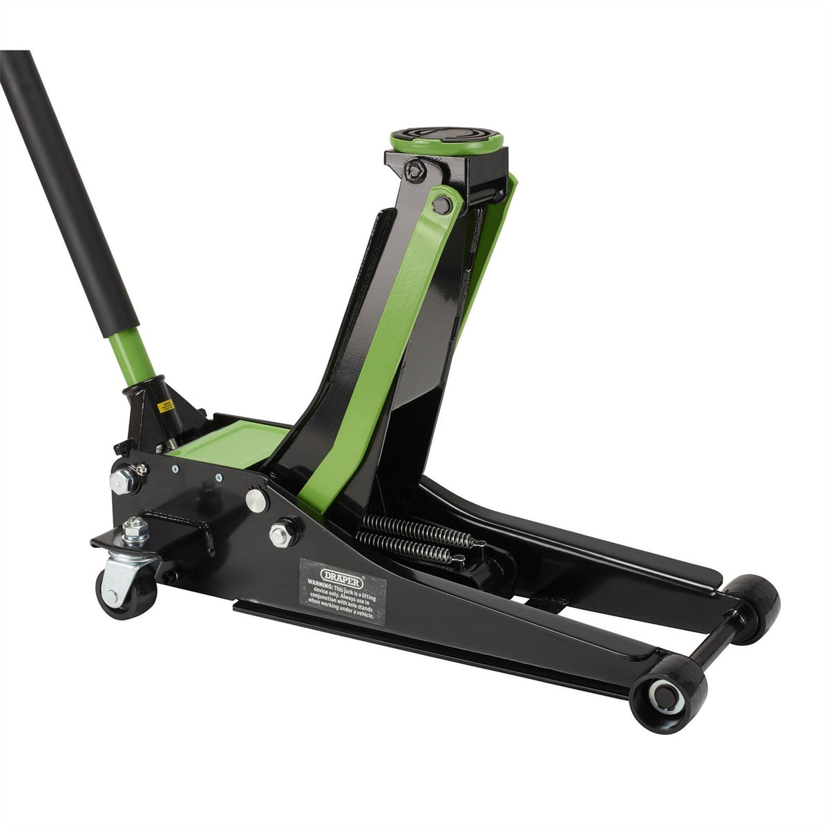 Draper Trolley Jack 3 Tonne Green 28485  White Rose Tools