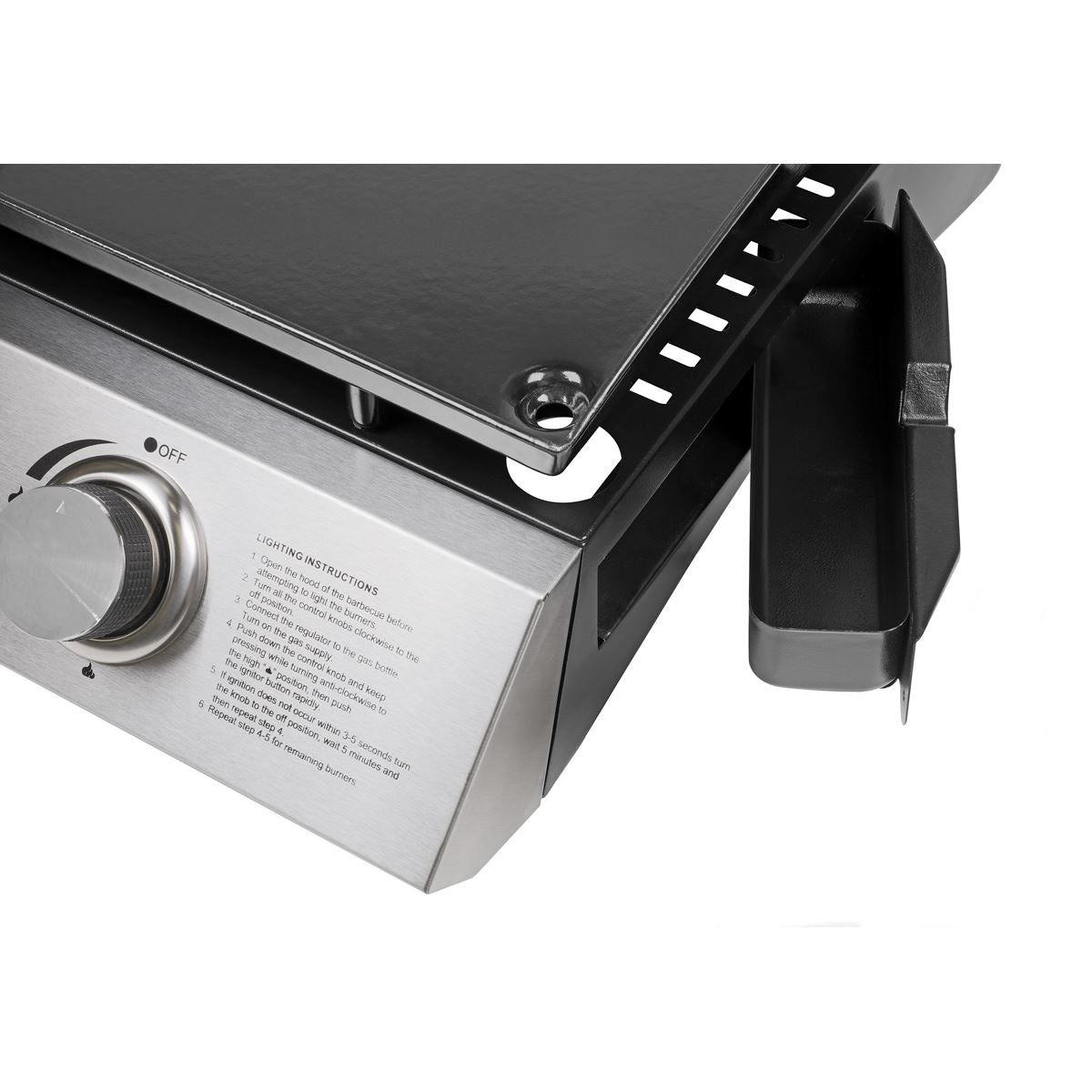 Dellonda 3 Burner Portable Gas Plancha 7.5kW BBQ Griddle, Stainless Steel