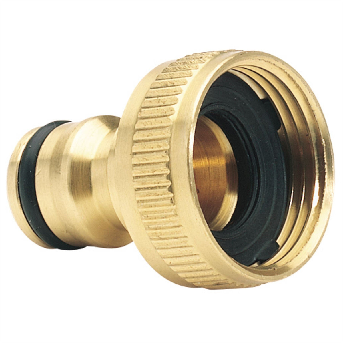 Draper Brass Garden Hose Tap Connector 3/4" 36198  White Rose Tools