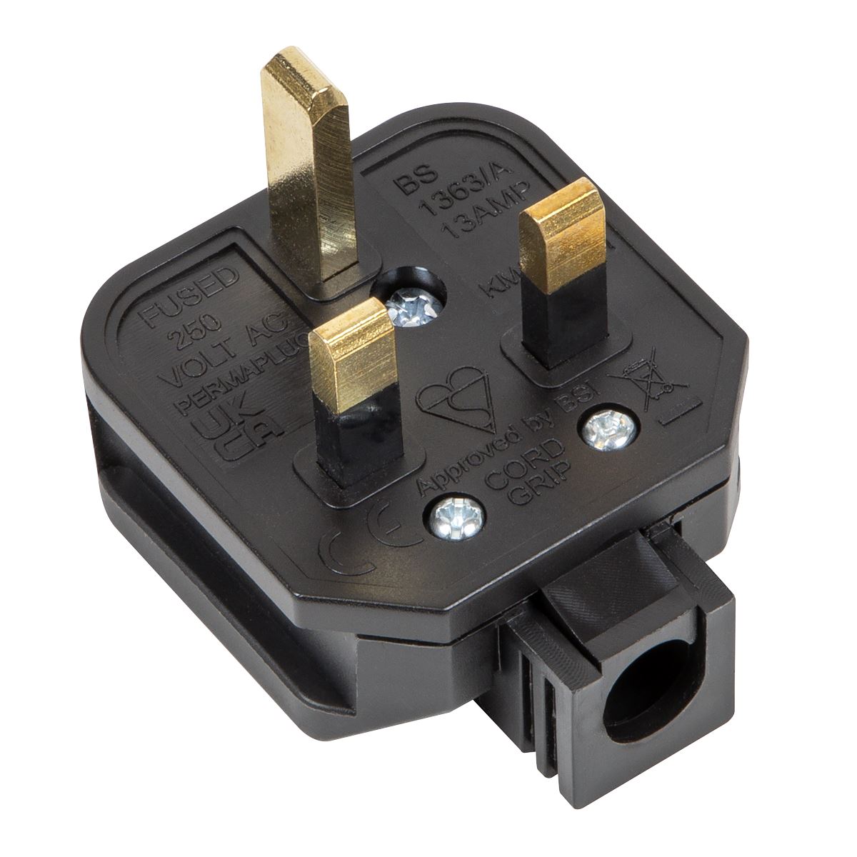 Sealey Black 13A heavy-Duty Plug