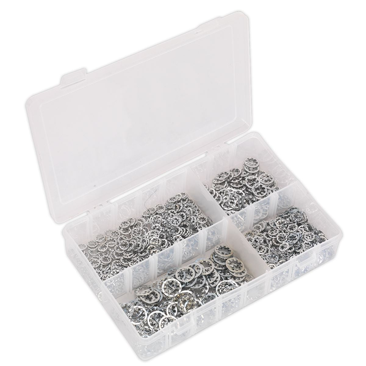 Sealey Lock Washer Assortment 1000pc Serrated Internal M5-M10 Metric 
