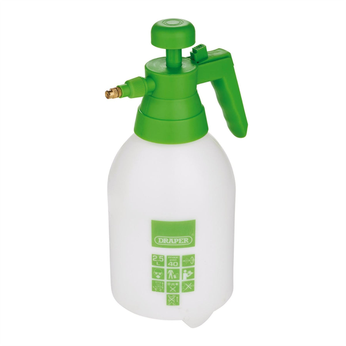 Draper Handheld Pump Action Pressure Sprayer 2.5L 82467  White Rose Tools