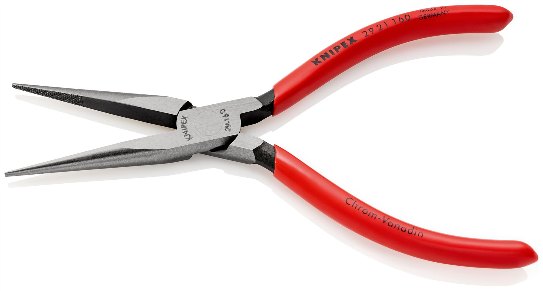 KNIPEX Telephone Pliers Extra Slim Fine Tips 160mm Plastic Coated 29 21 160