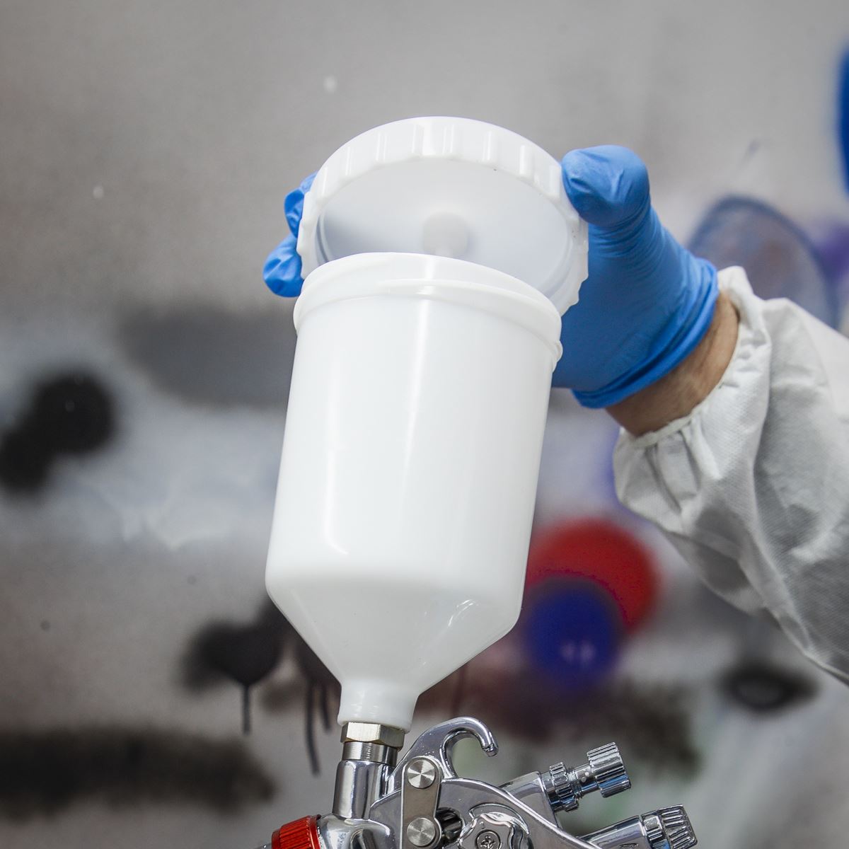 Sealey HVLP Gravity Feed Spray Gun - 1.3mm Set-Up 