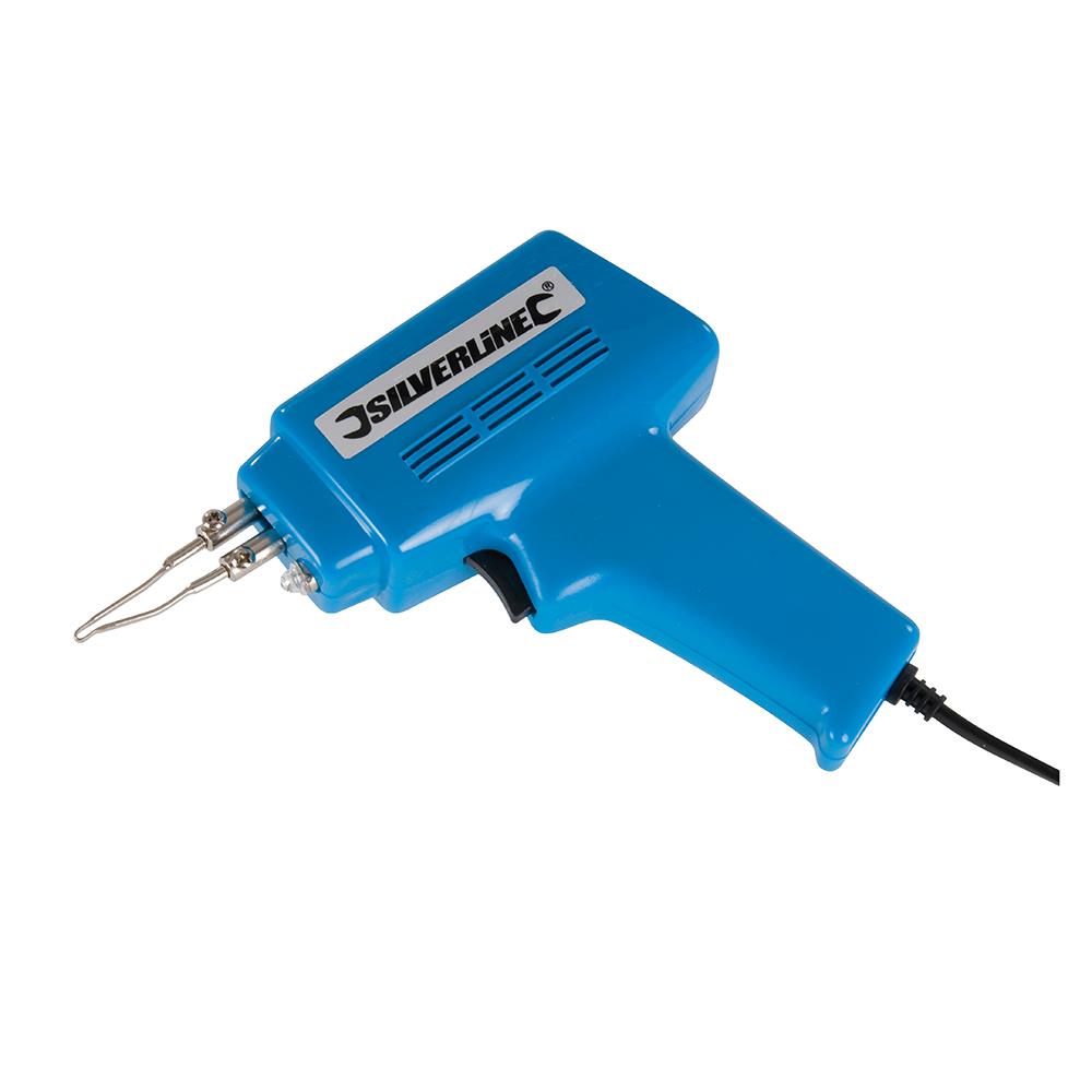Silverline Electric Soldering Kit 9pce 100W / 30W 845318  White Rose Tools