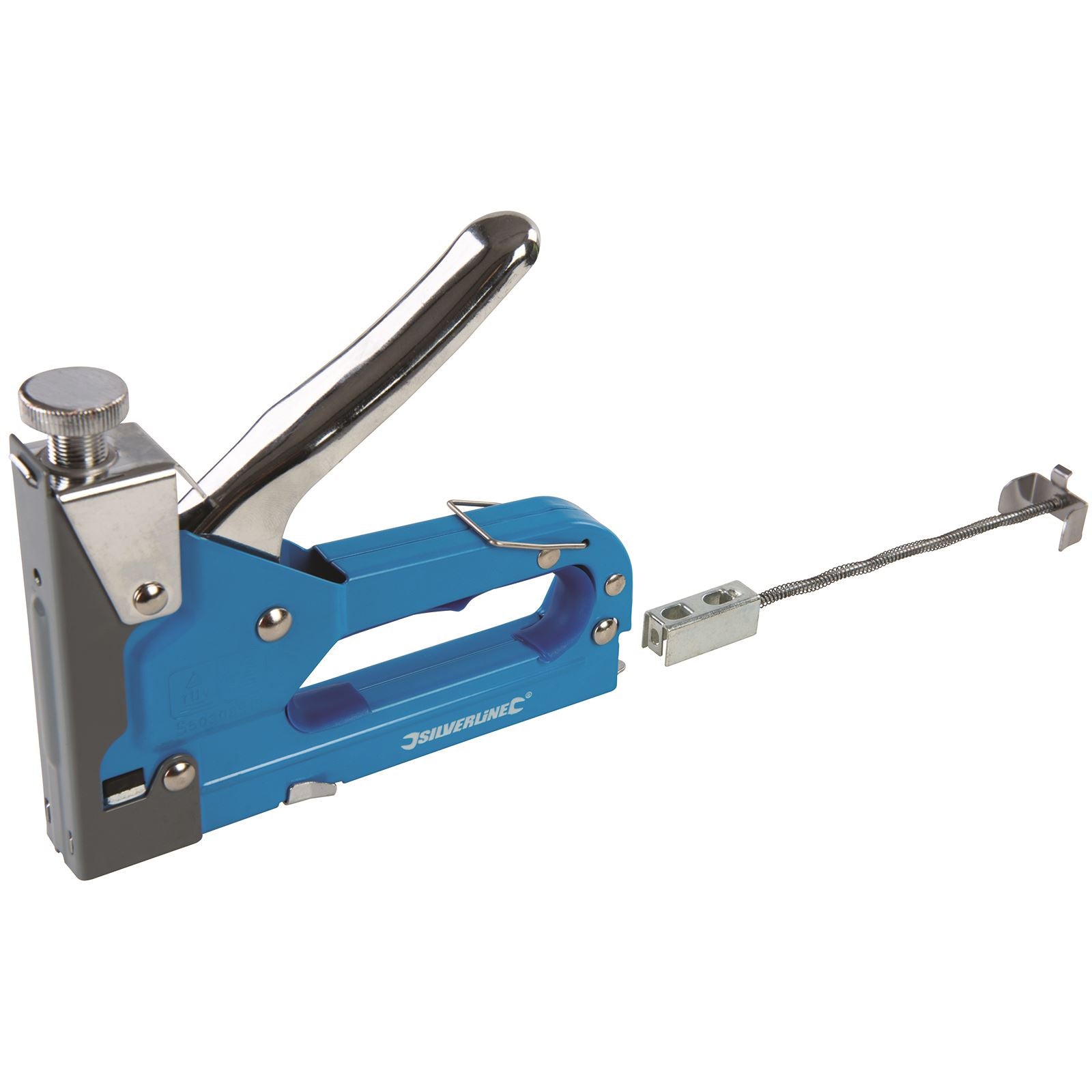 Silverline Heavy Duty 3 in 1 Staple Gun Cable Remover Tacker DIY Tool 